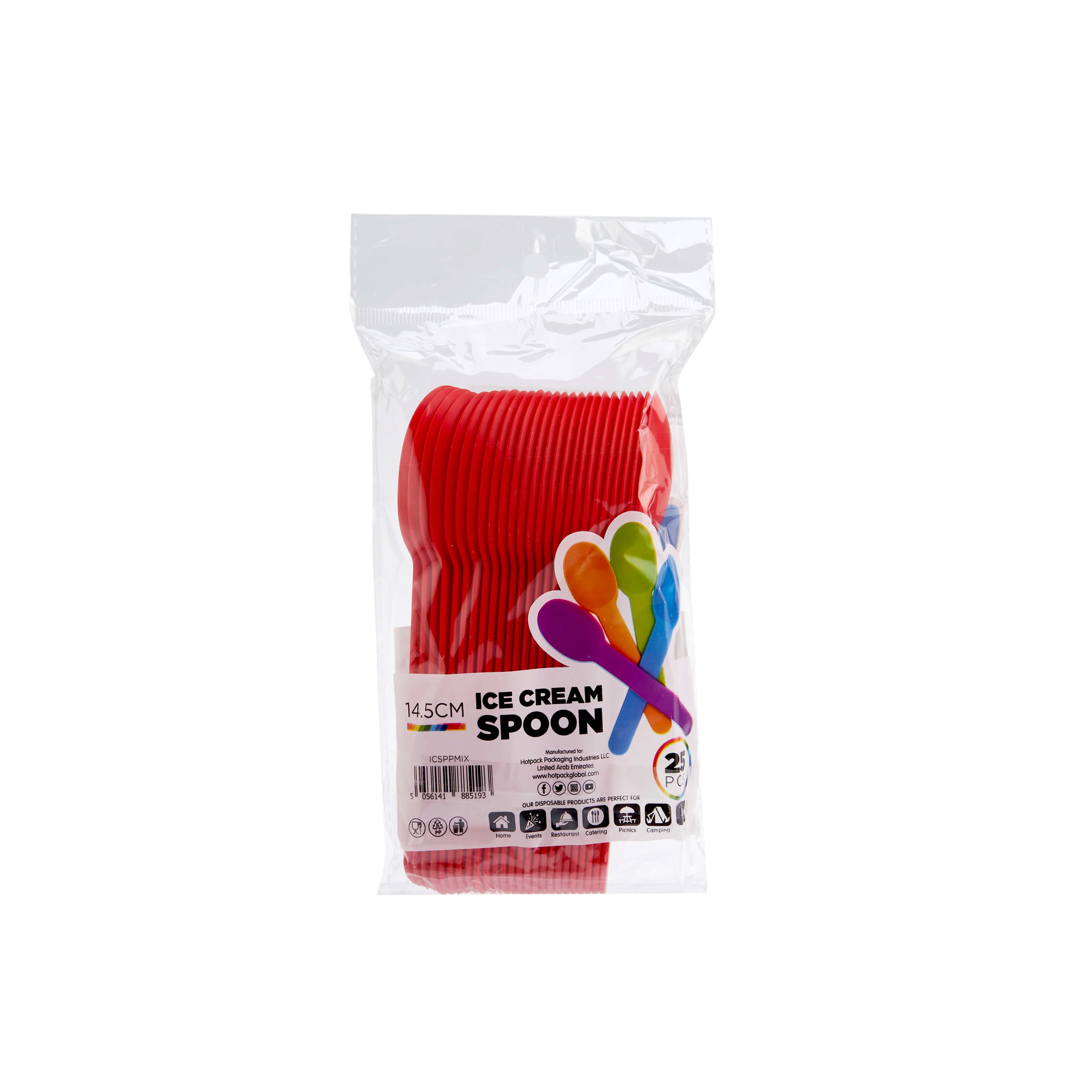 14.5 cm Plastic Ice Cream Spoons - Image 11