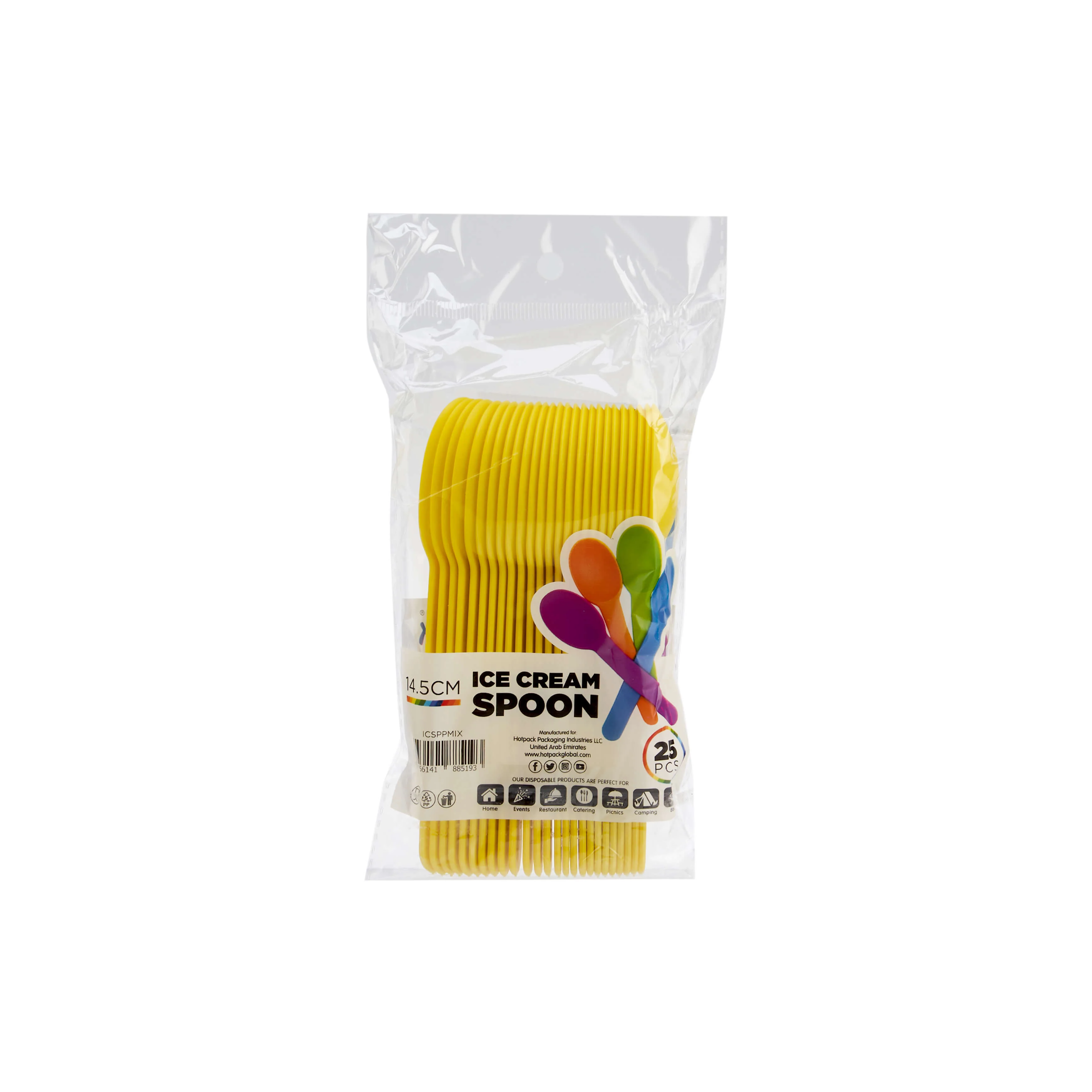 14.5 cm Plastic Ice Cream Spoons - Image 14