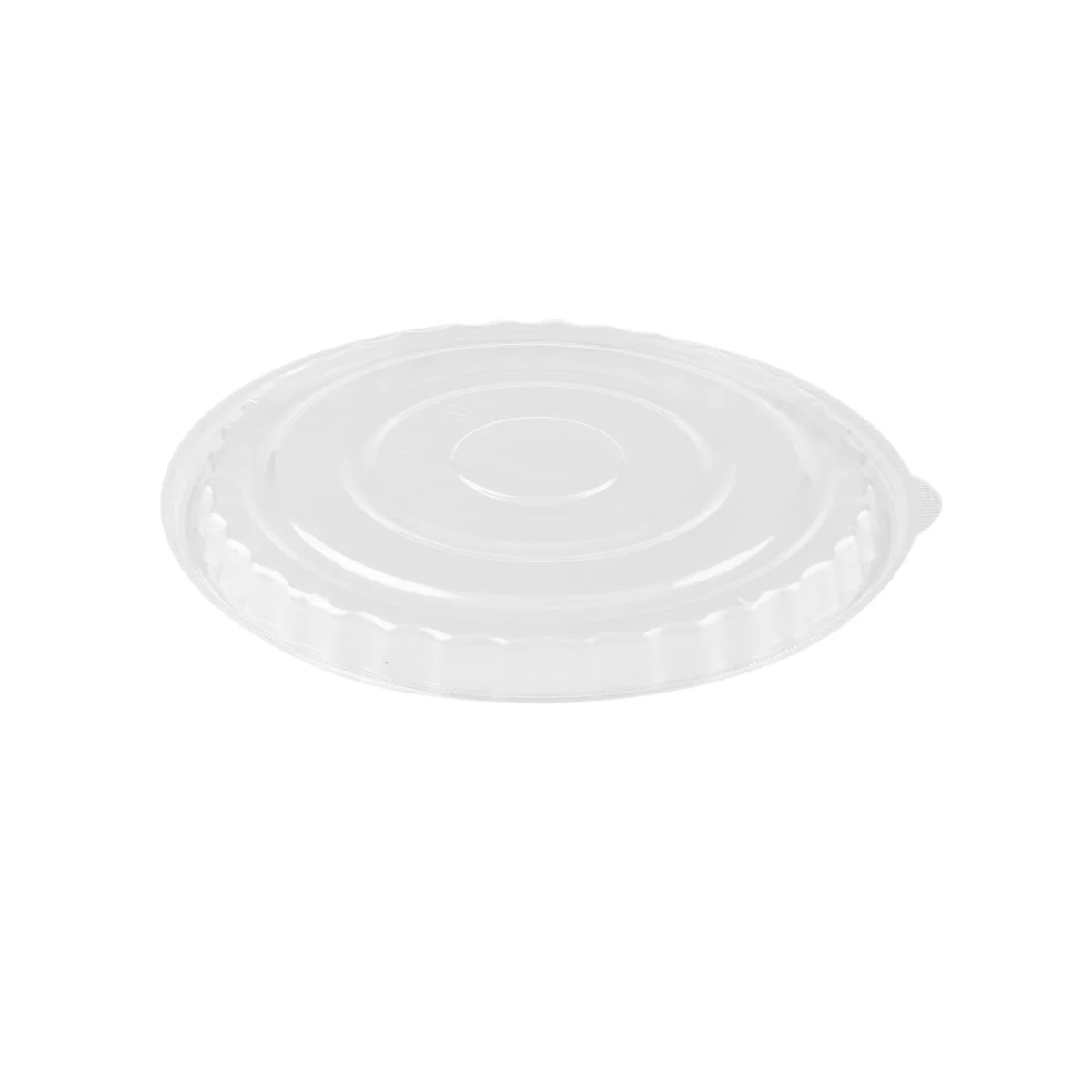 150 Pieces Black Base Round Ribbed Container With Lid 48 Oz - Image 6