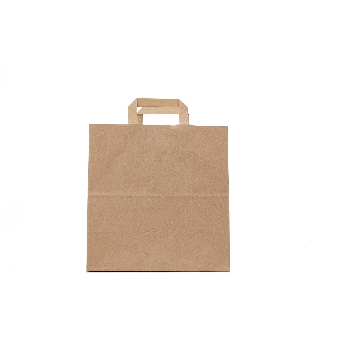 24x12x31 cm Kraft Brown Paper Bag Flat Handle - Image 3