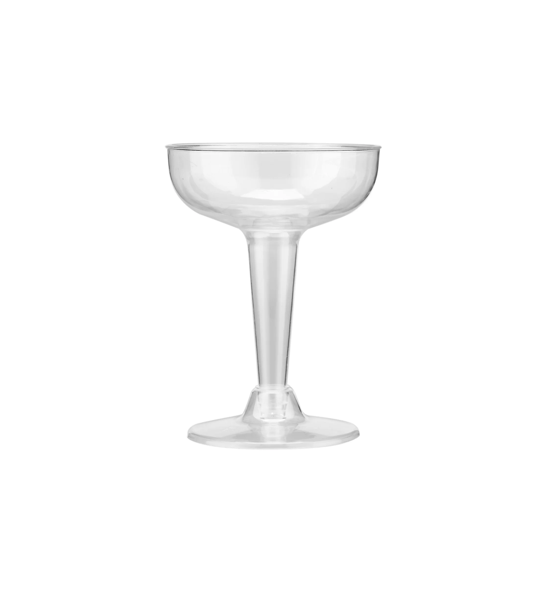 4.5Oz Champagne clear plastic glass 6 Pieces