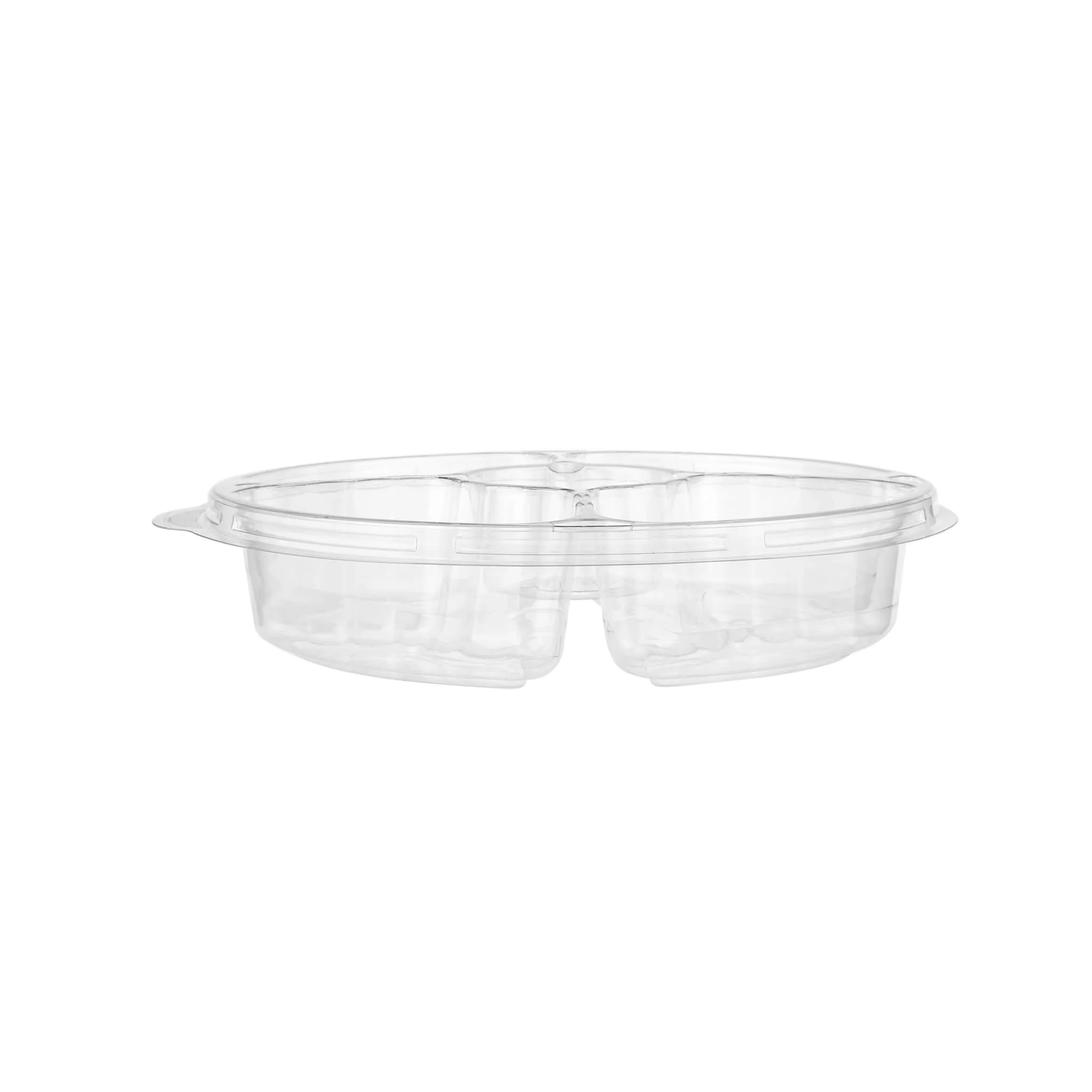 5 Compartment clear container with lid Lid 50 Pieces