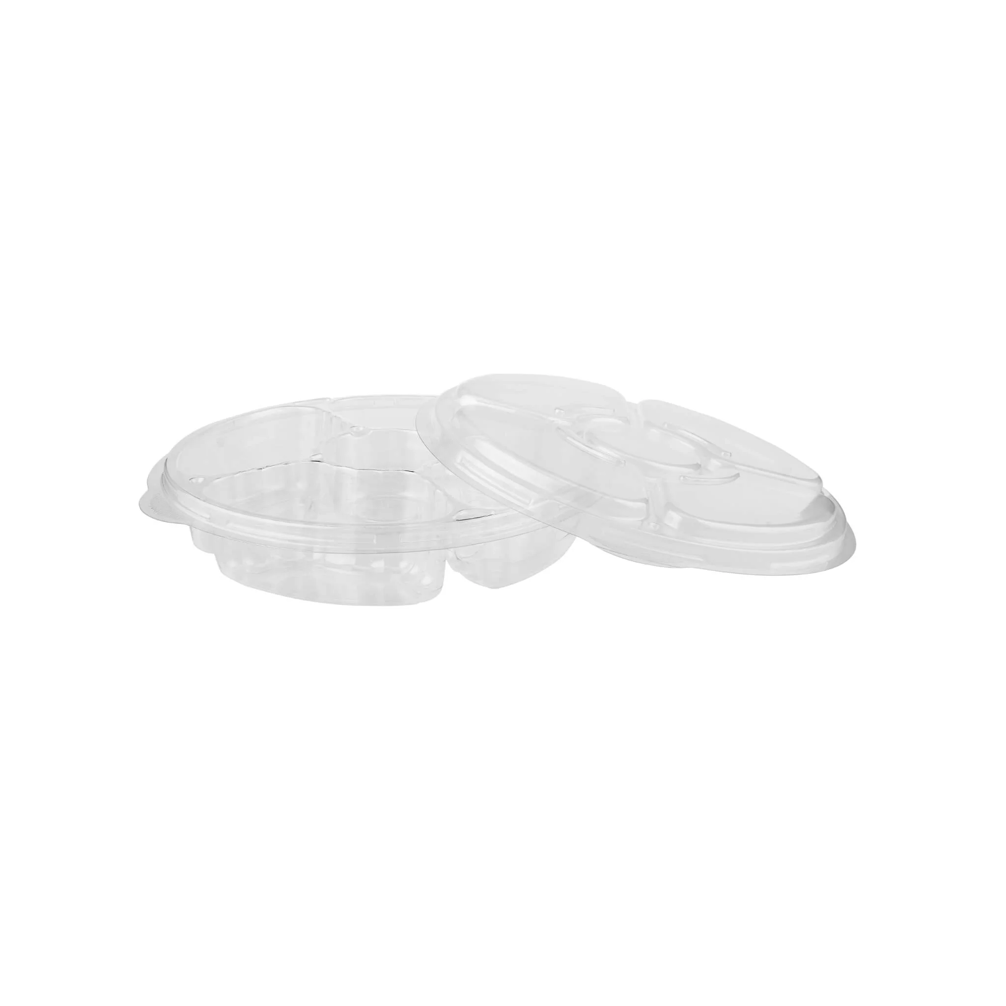 5 Compartment clear container with lid Lid 50 Pieces - Image 5