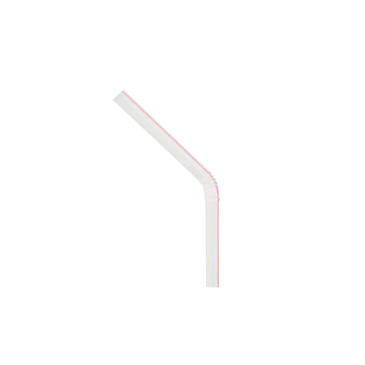 6mm Plastic Flexible Straw | 250 Pieces x 40 Packets