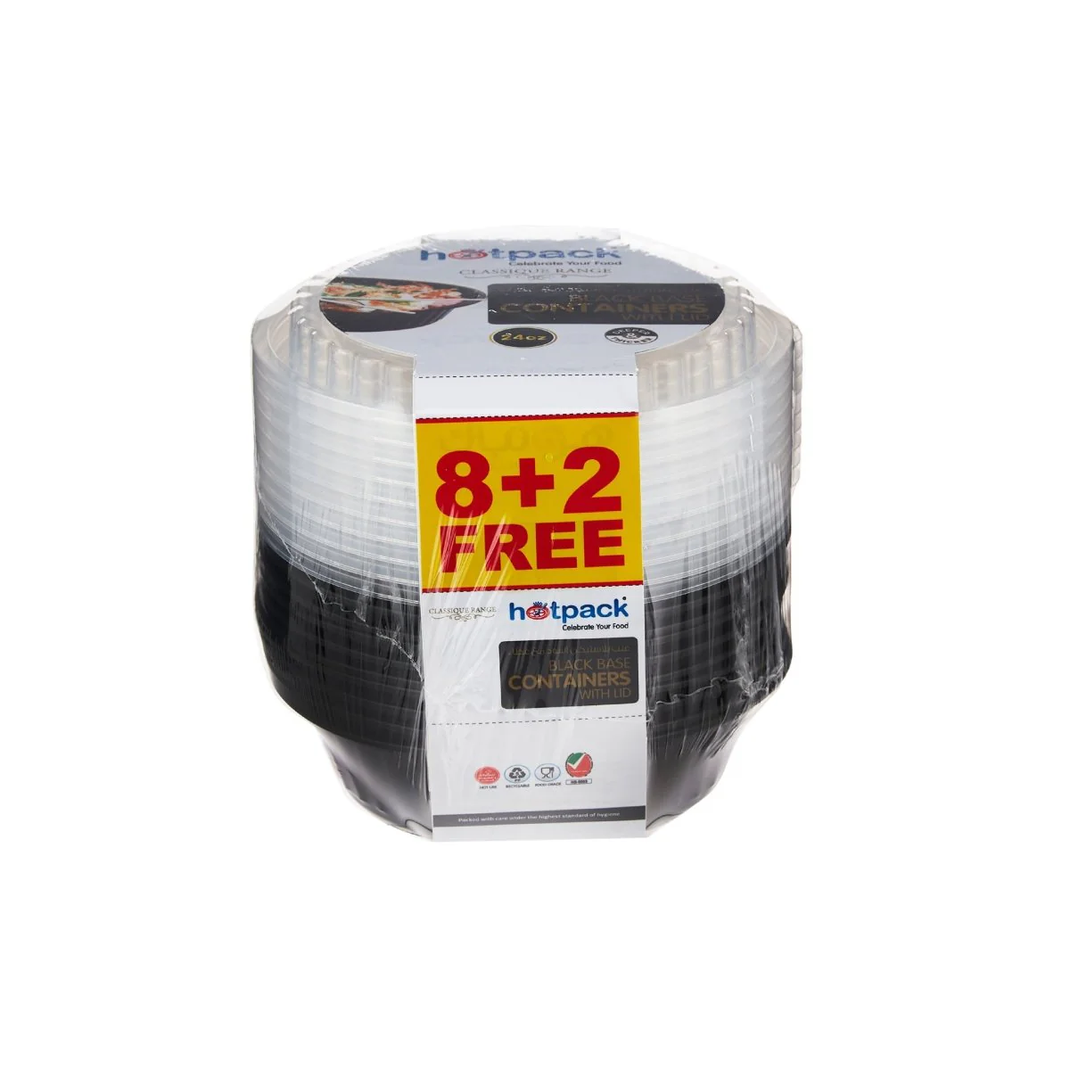 8+2 Offer Black Base Round Container 24 oz - Image 3
