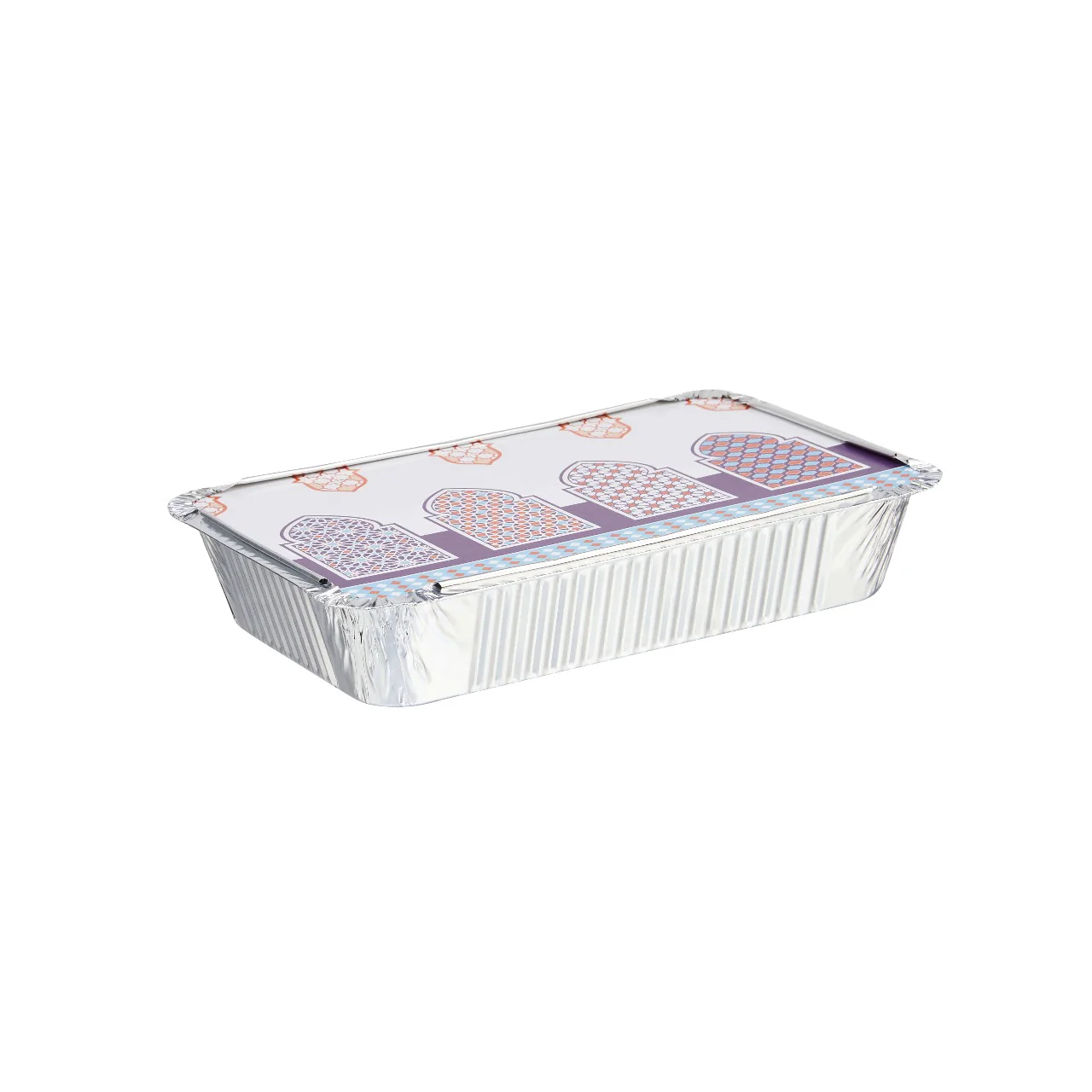 Aluminium Container Base with Arabic Theme Lid (Economy) - Image 2