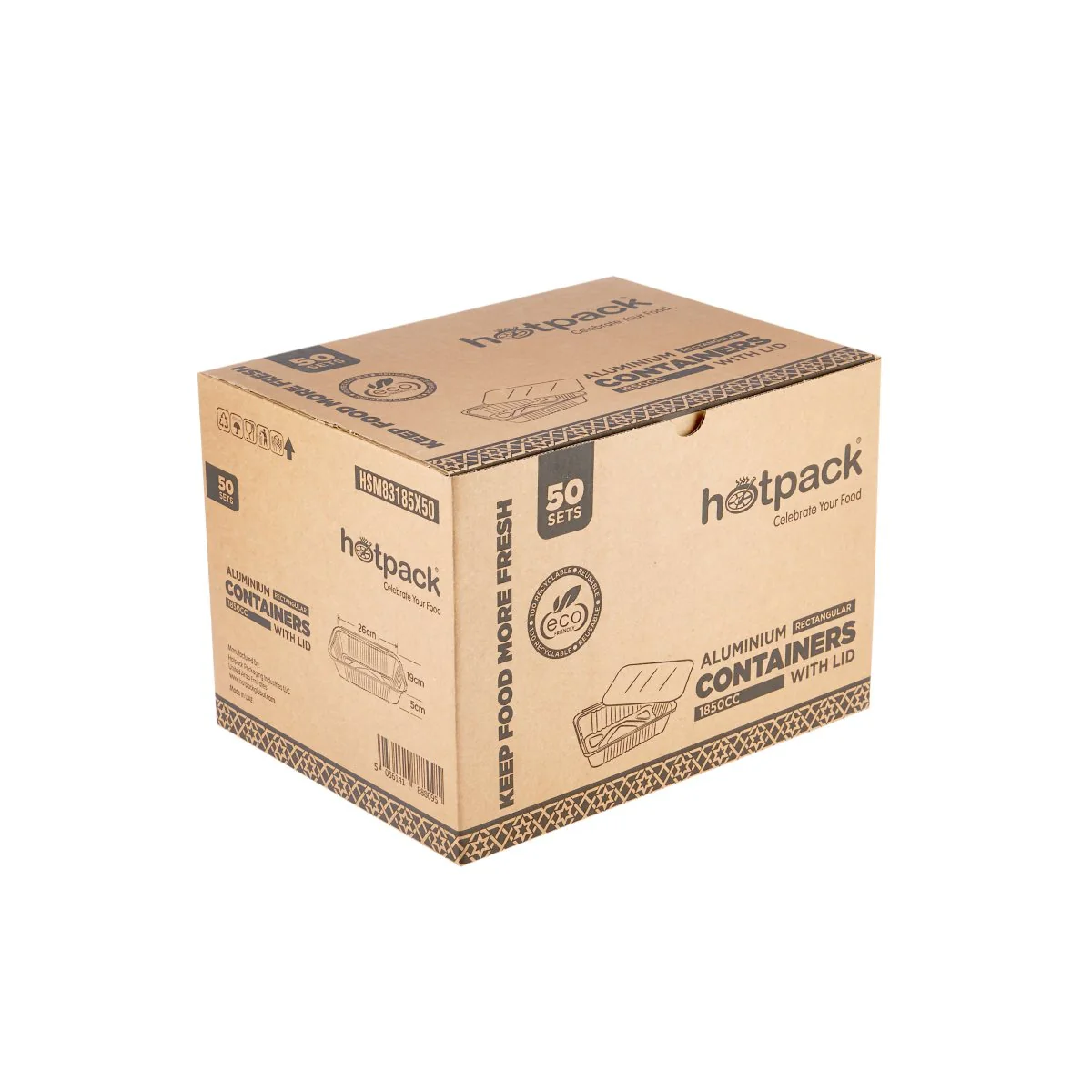 Aluminium Containers with Lid 50 Pieces Pack - Image 15