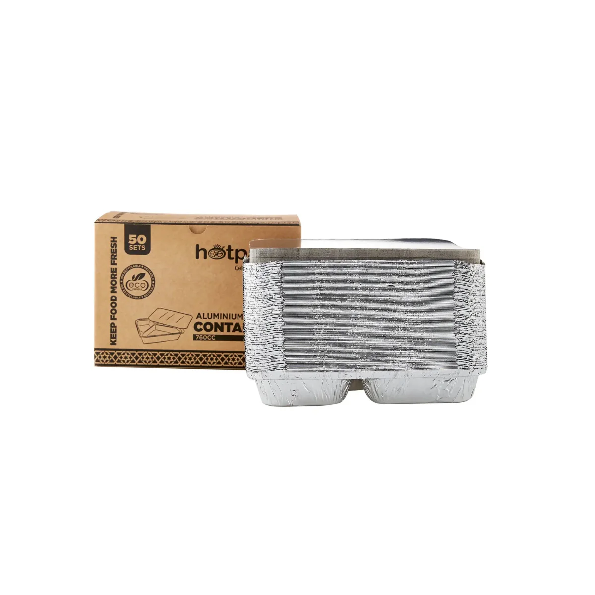 Aluminium Containers with Lid 50 Pieces Pack - Image 21