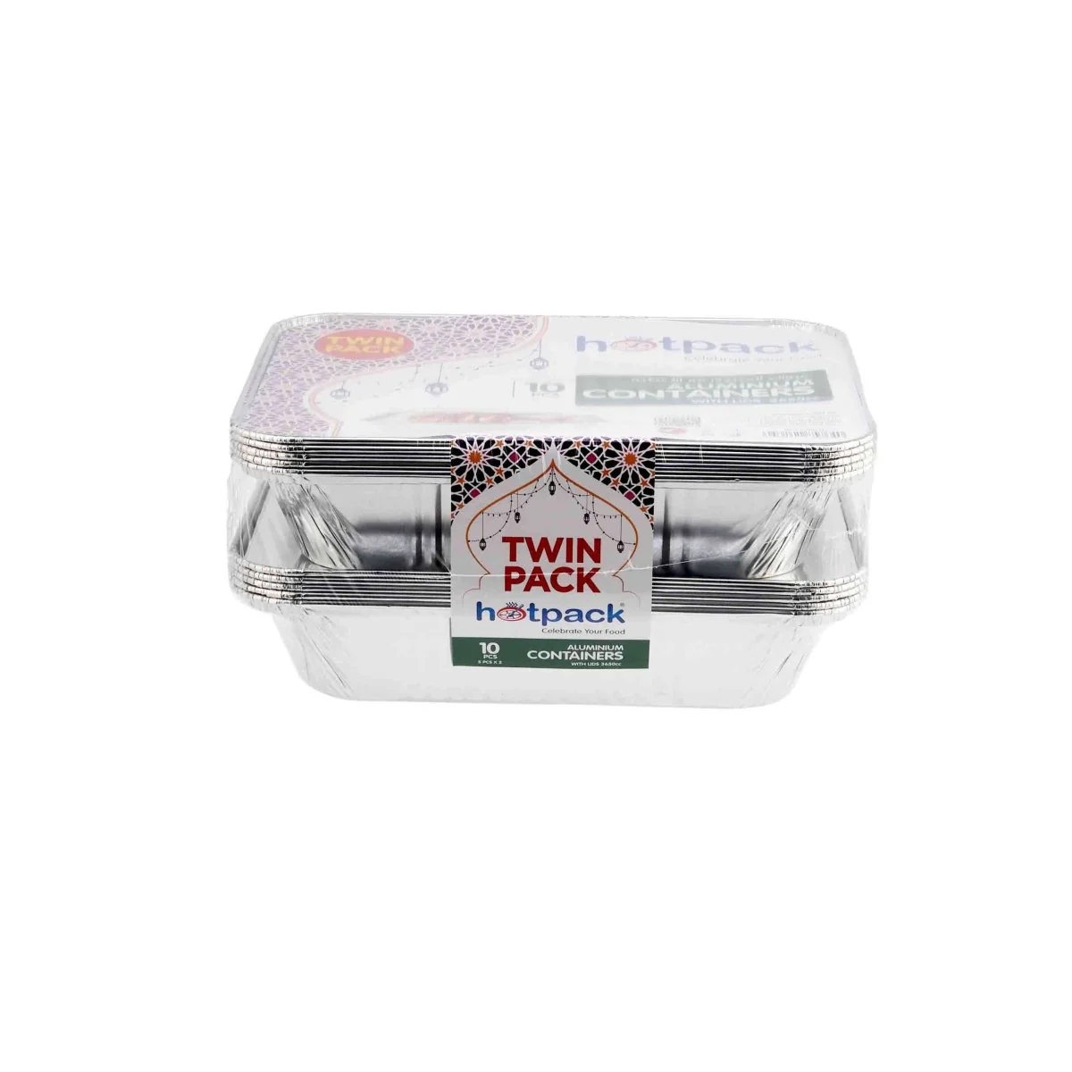 Aluminium Twin Pack Food Storage Container 3650 cc - Image 3