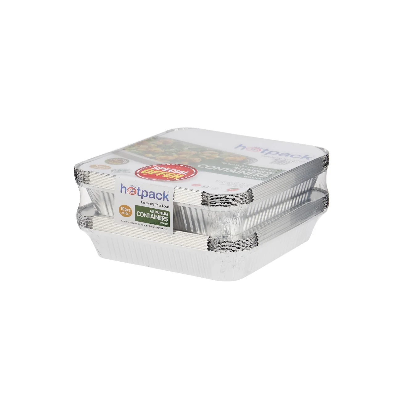 Aluminum Twin Pack Food Storage Container Silver - Image 6