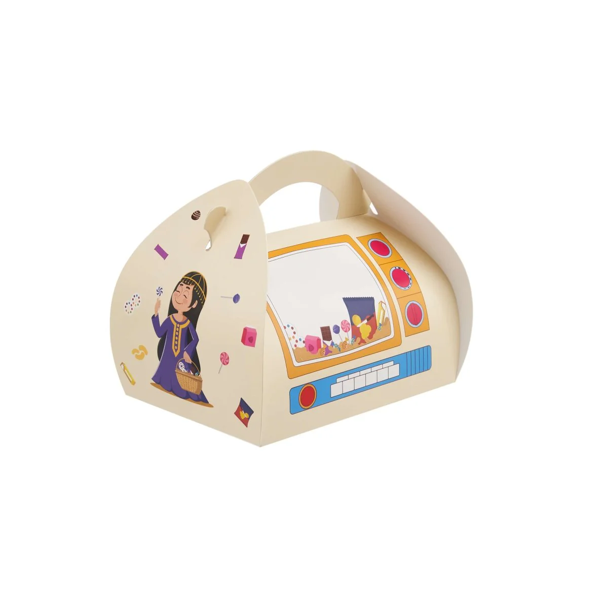 Arabic Theme Printed Kids Carry Gift Box With Window - Image 2