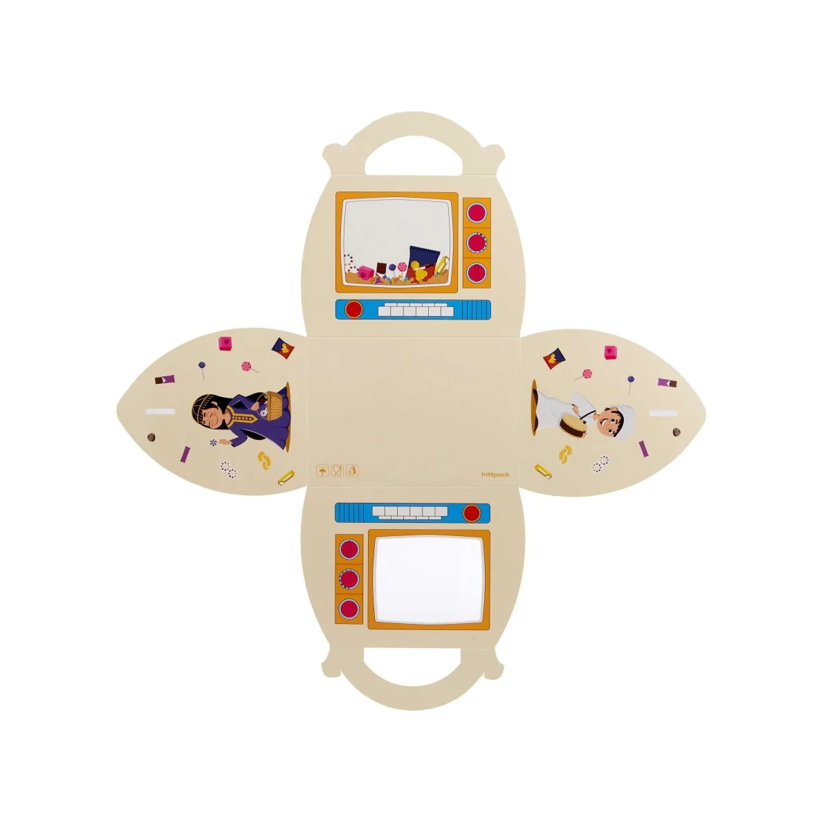 Arabic Theme Printed Kids Carry Gift Box With Window - Image 3