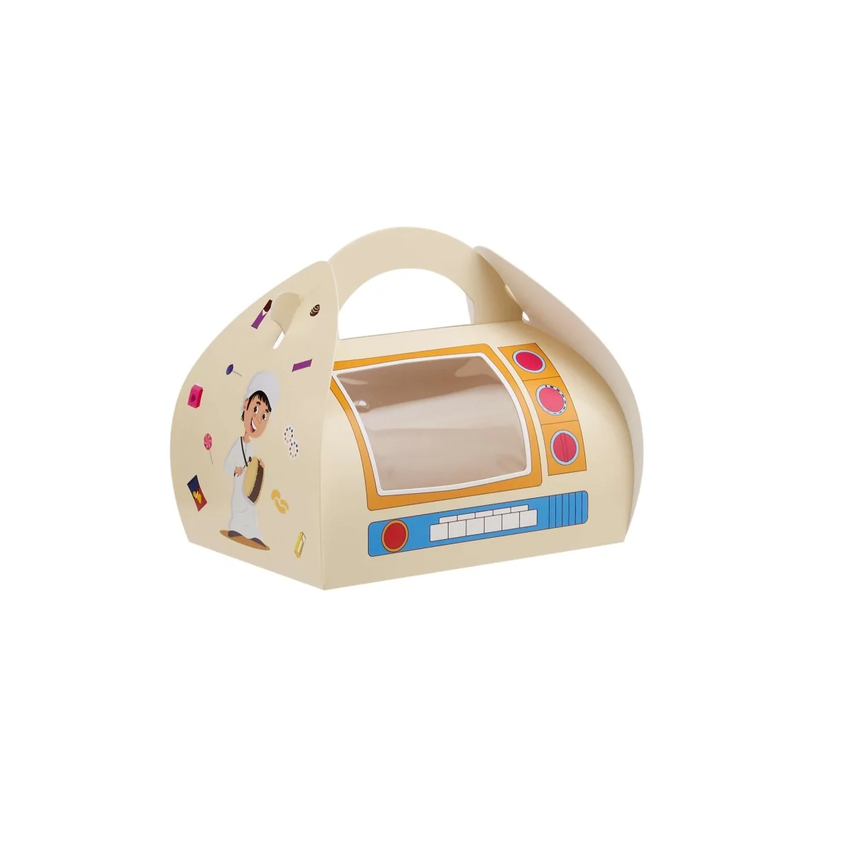 Arabic Theme Printed Kids Carry Gift Box With Window - Image 5