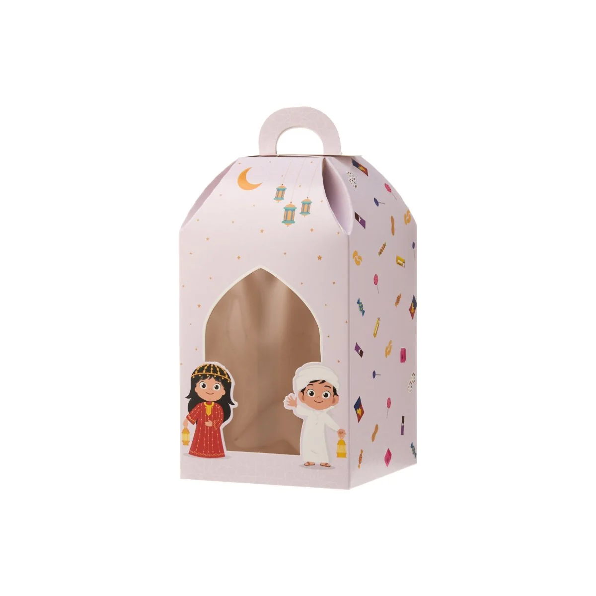 Arabic Theme Printed Kids Lantern Gift Box With Window