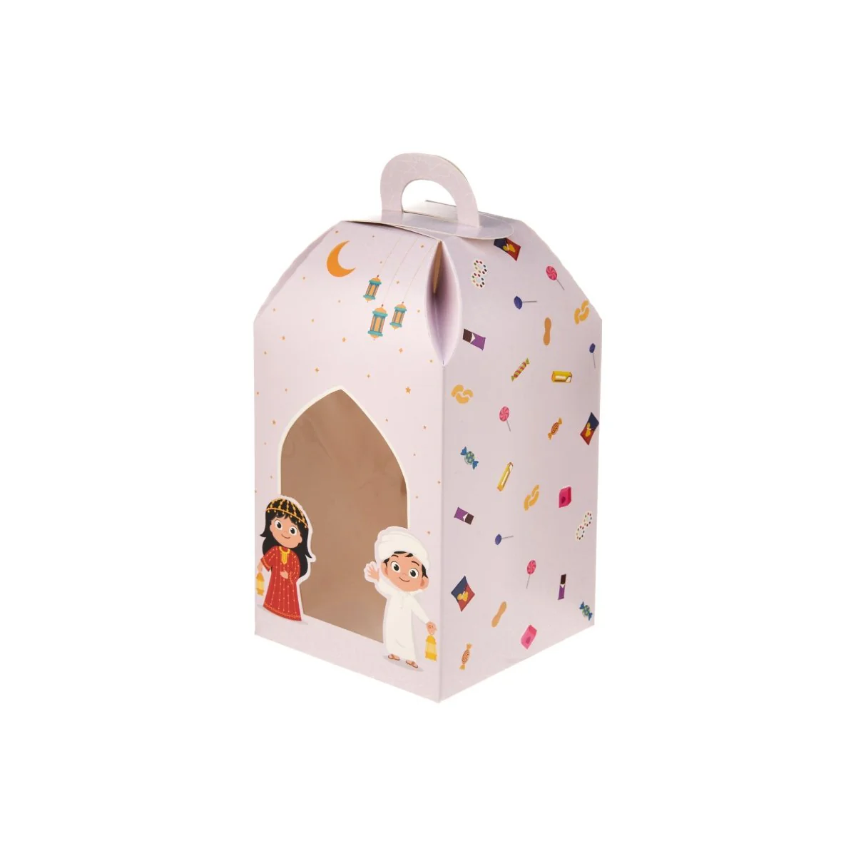Arabic Theme Printed Kids Lantern Gift Box With Window - Image 4