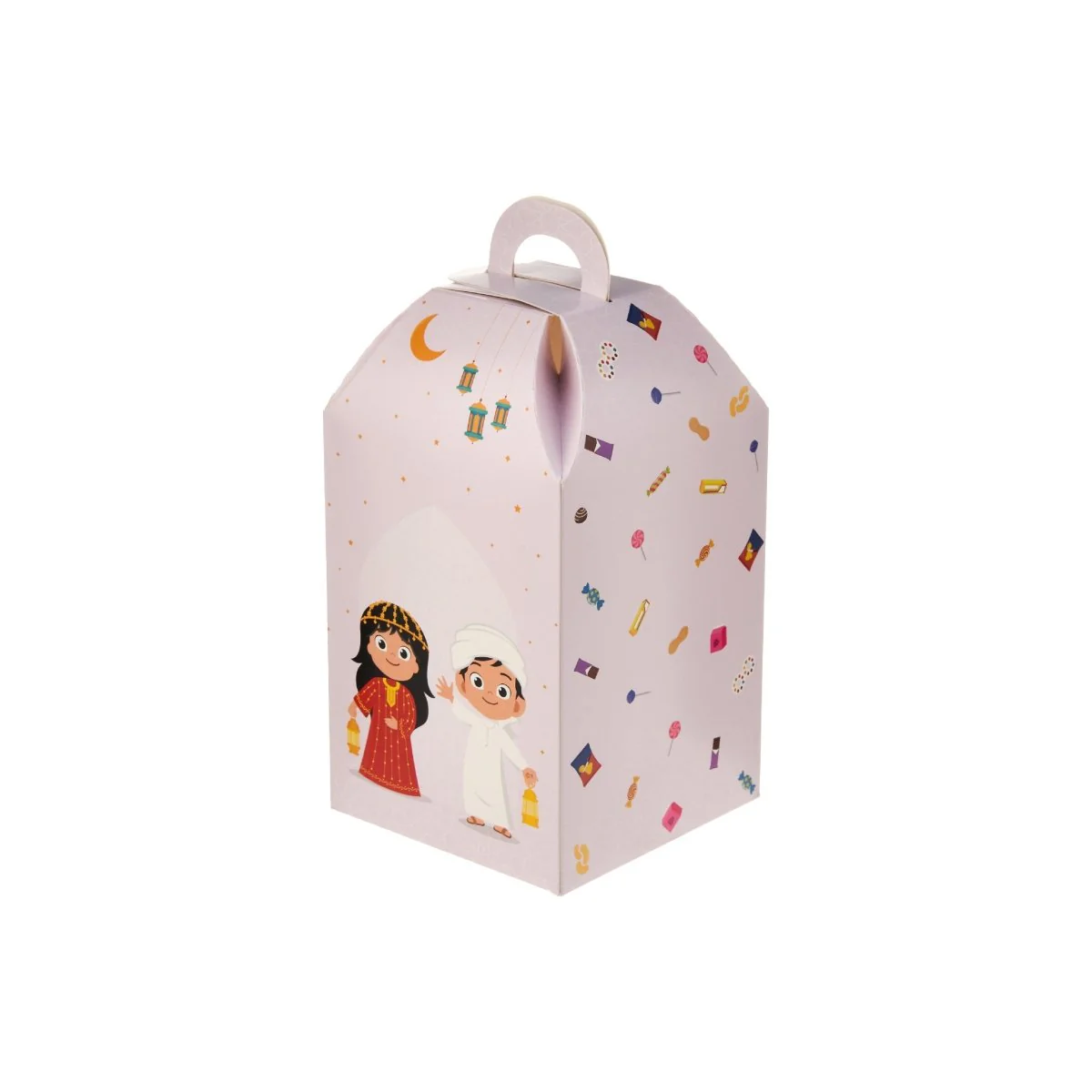 Arabic Theme Printed Kids Lantern Gift Box With Window - Image 7