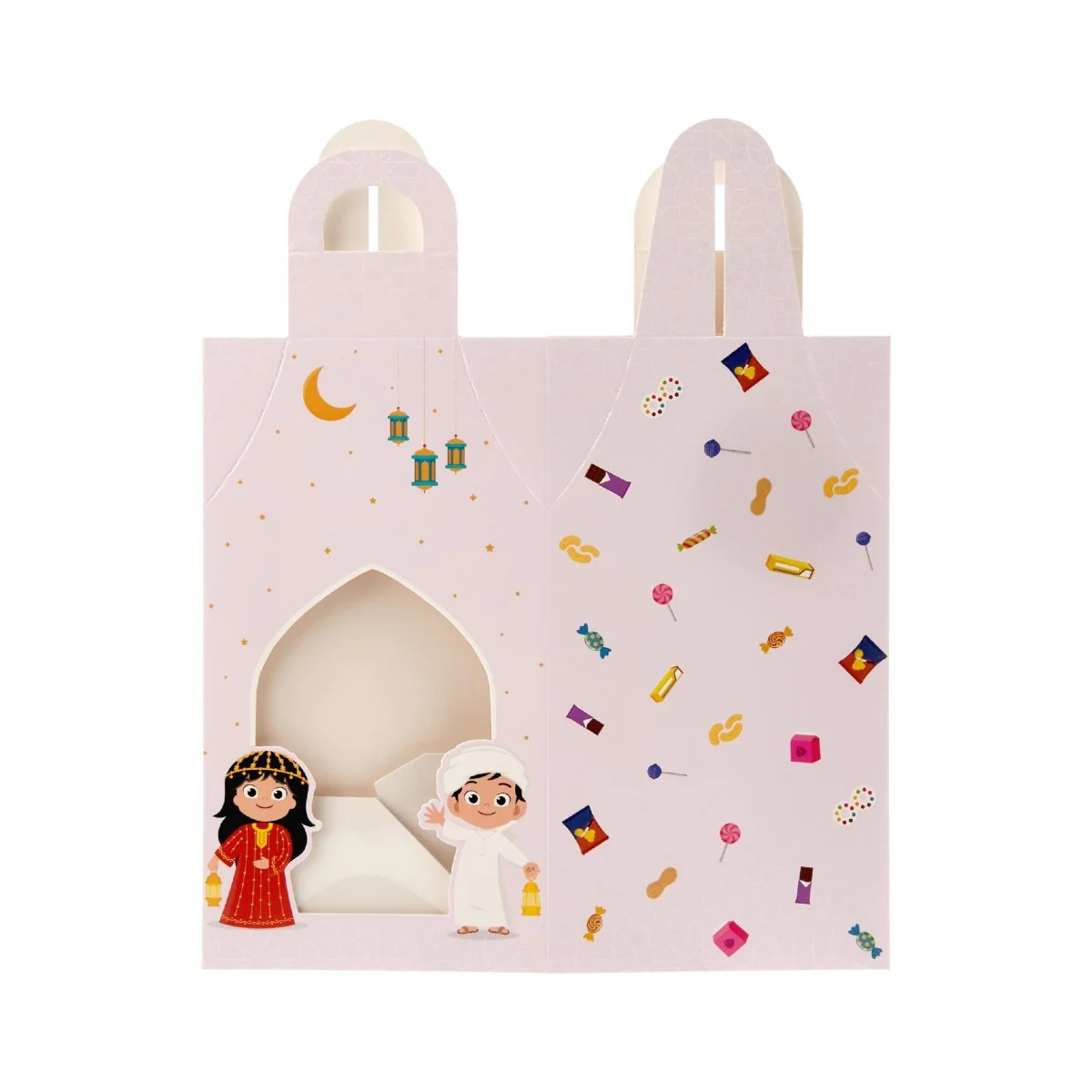 Arabic Theme Printed Kids Lantern Gift Box With Window - Image 8