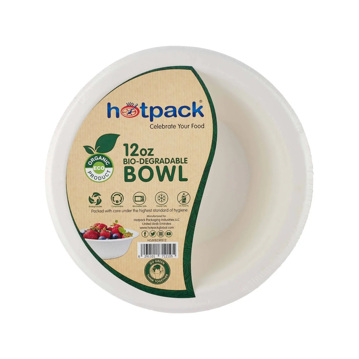 Bio-Degradable 12 Oz Bowl 1000 Pieces - Image 3