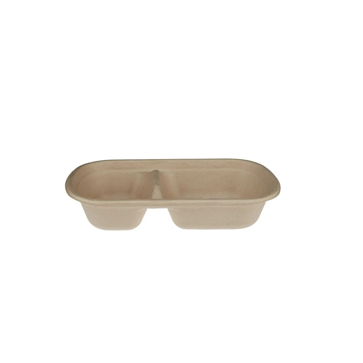 Bio-Degradable 2 Compartment Rectangle Container - Image 2