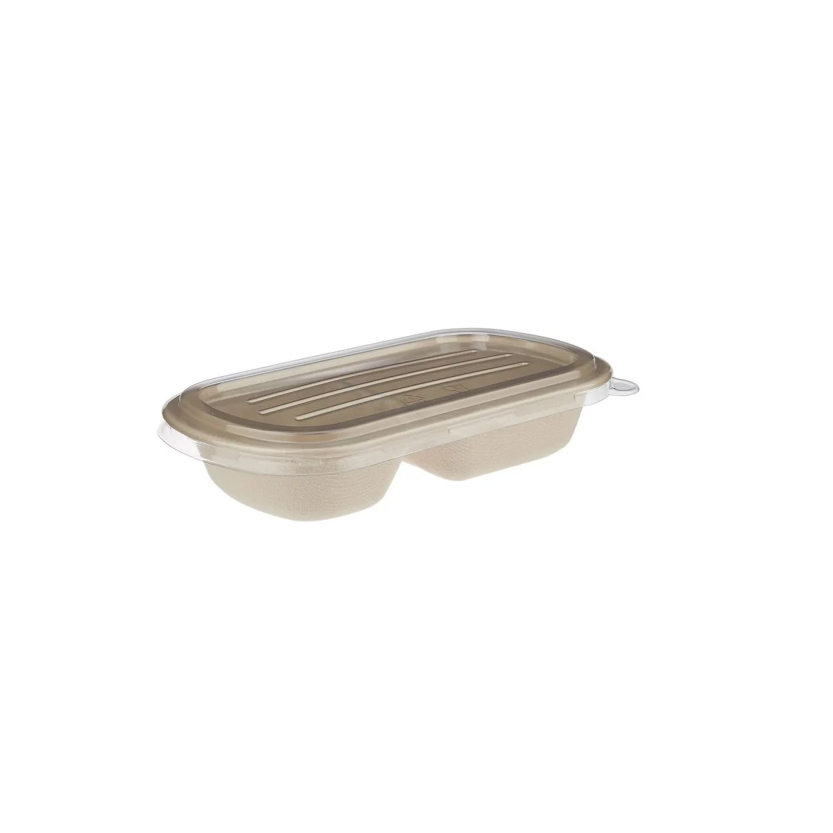 Bio-Degradable 2 Compartment Rectangle Container - Image 6