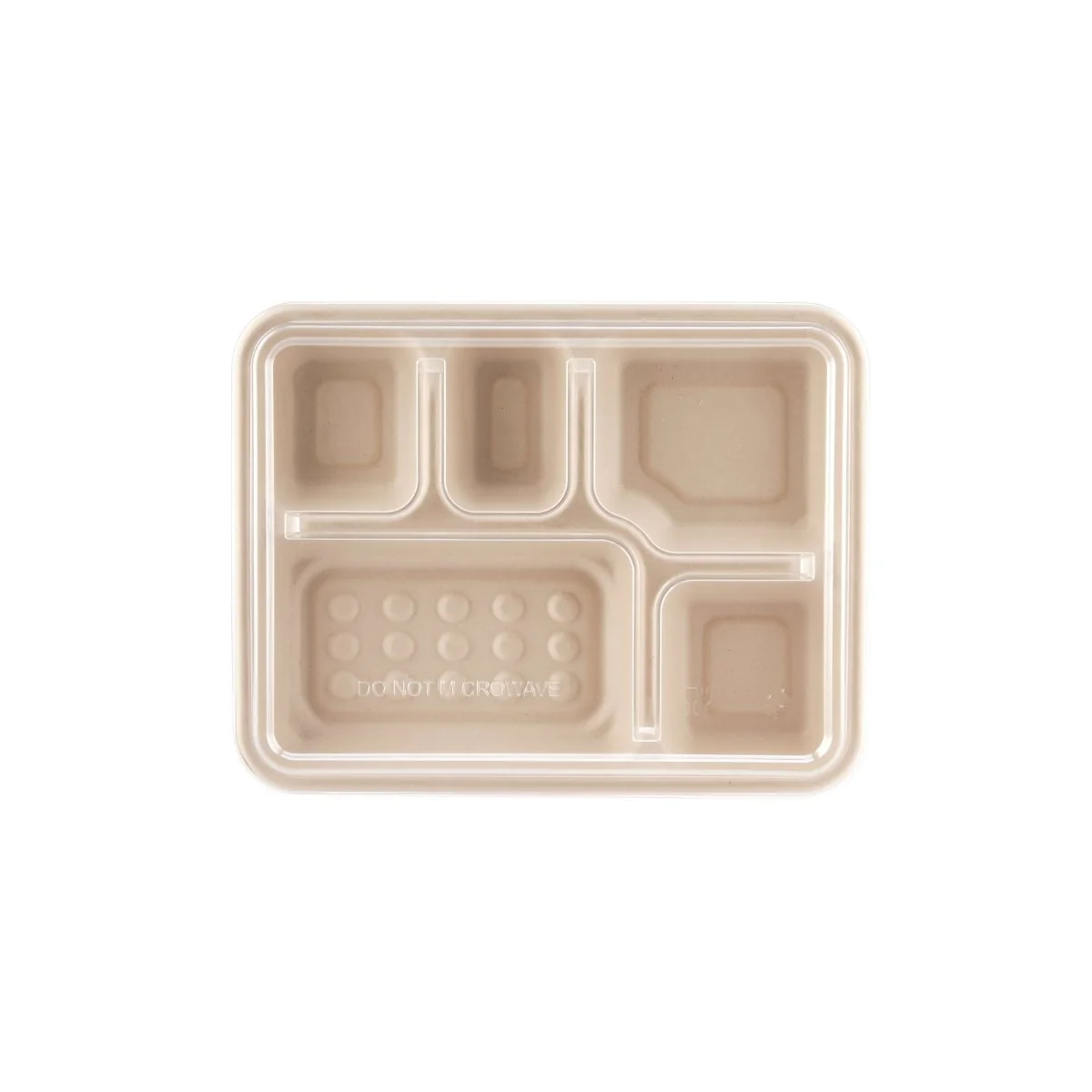 Bio-Degradable 5 Compartment Deep Tray