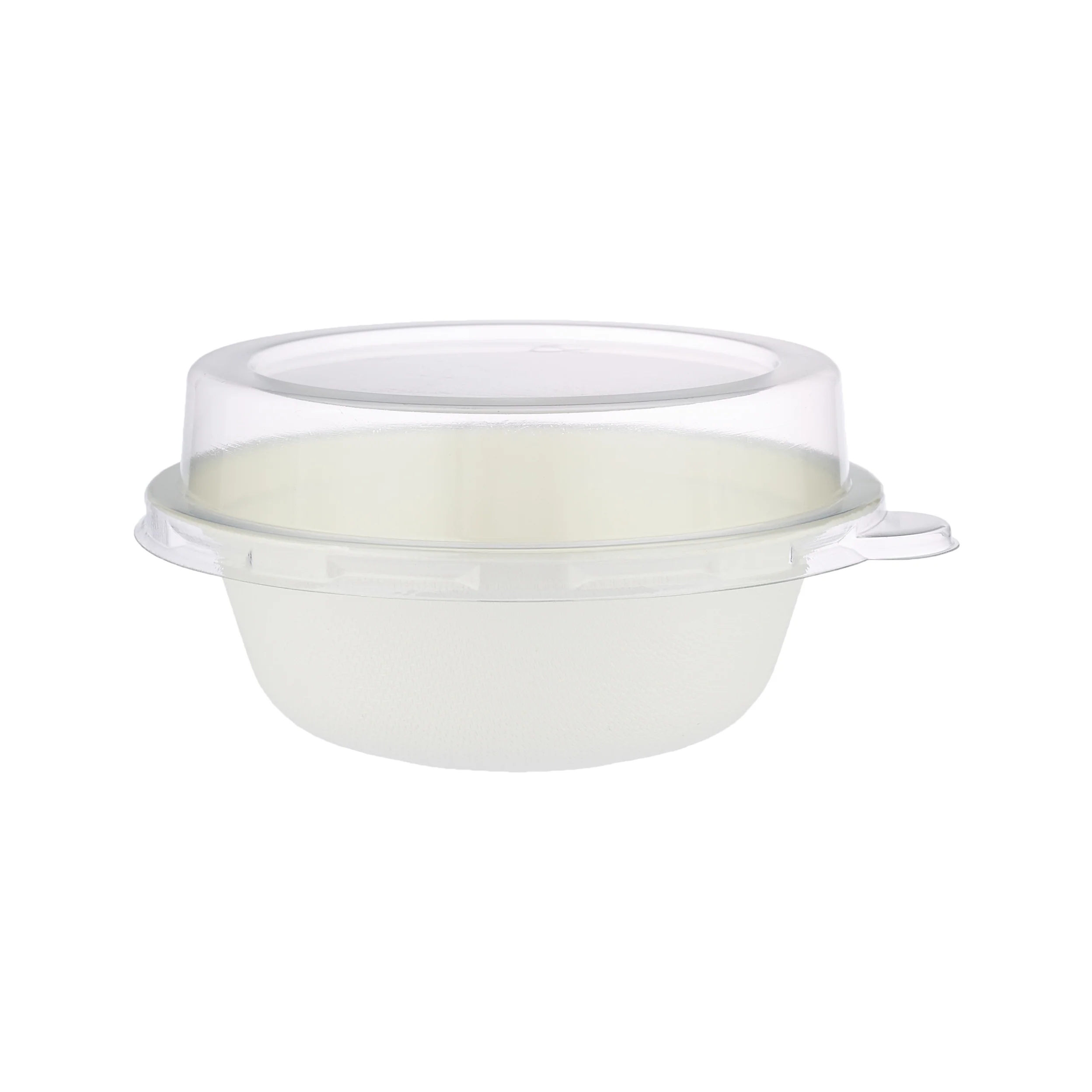 Bio Degradable Round Bowl 8 Oz With Lid 5 Pieces - Image 3