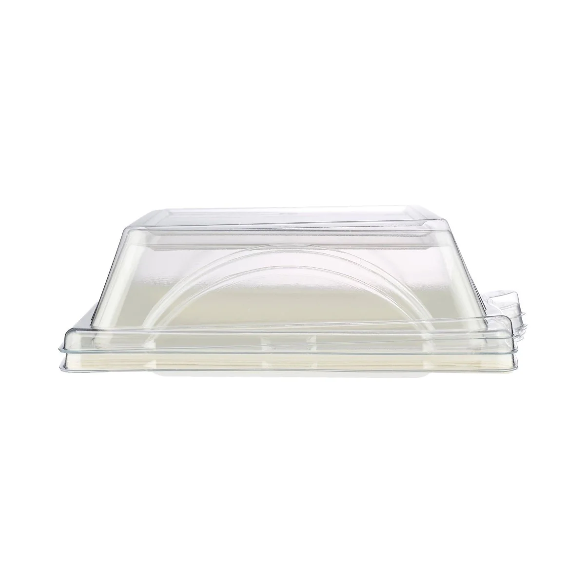 Bio-Degradable Square Plate With Lid 10 Inch 200 Pieces - Image 3