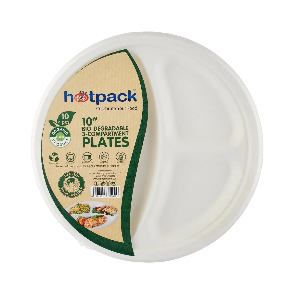 Biodegradable Paper Pulp Plate | 10 Pieces - Image 12