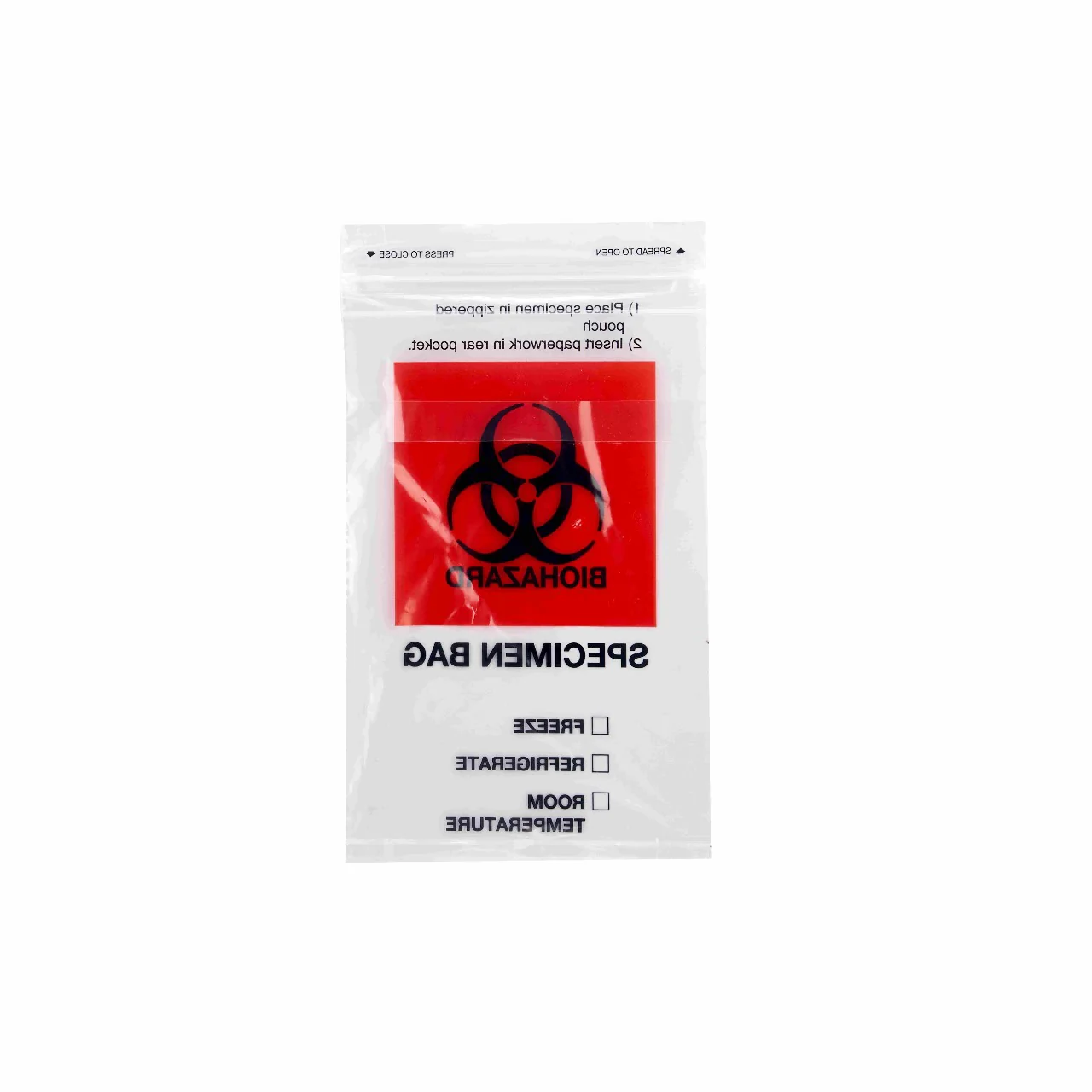 Biohazard Specimen Zipper Bag - Image 2