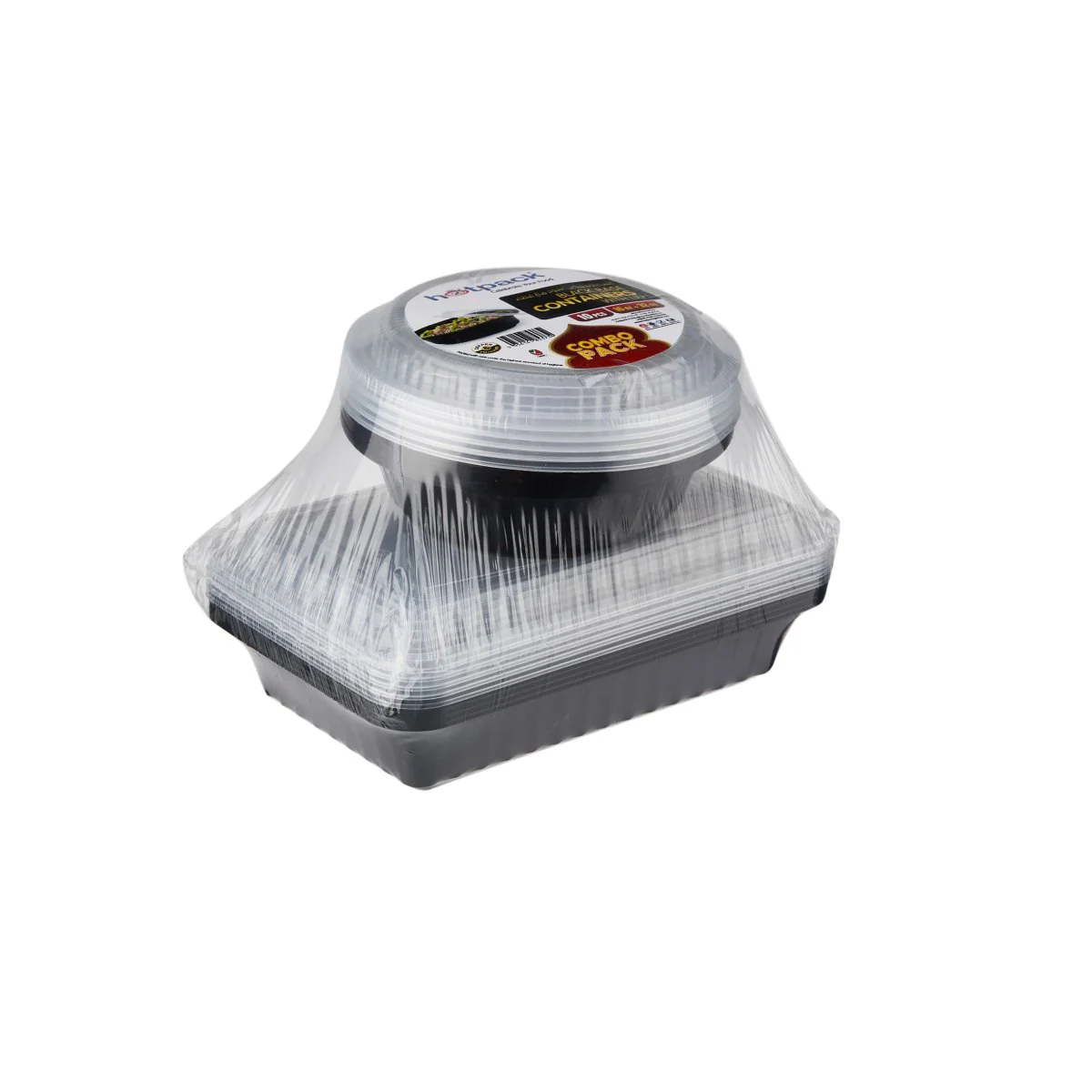 Black Base Container With Lid Combo Pack - Image 4