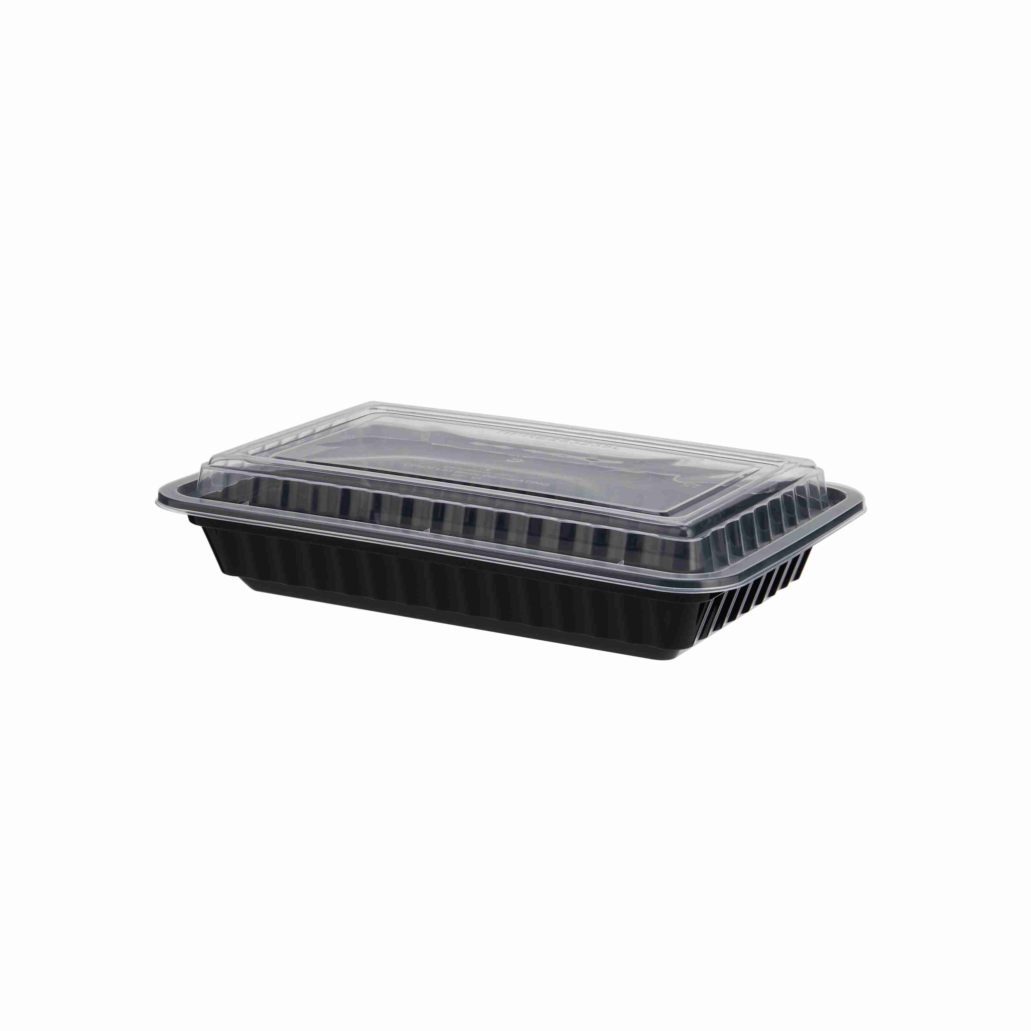 Black Base Heavy Duty Rectangular Container 28 oz | 300 Pieces - Image 4