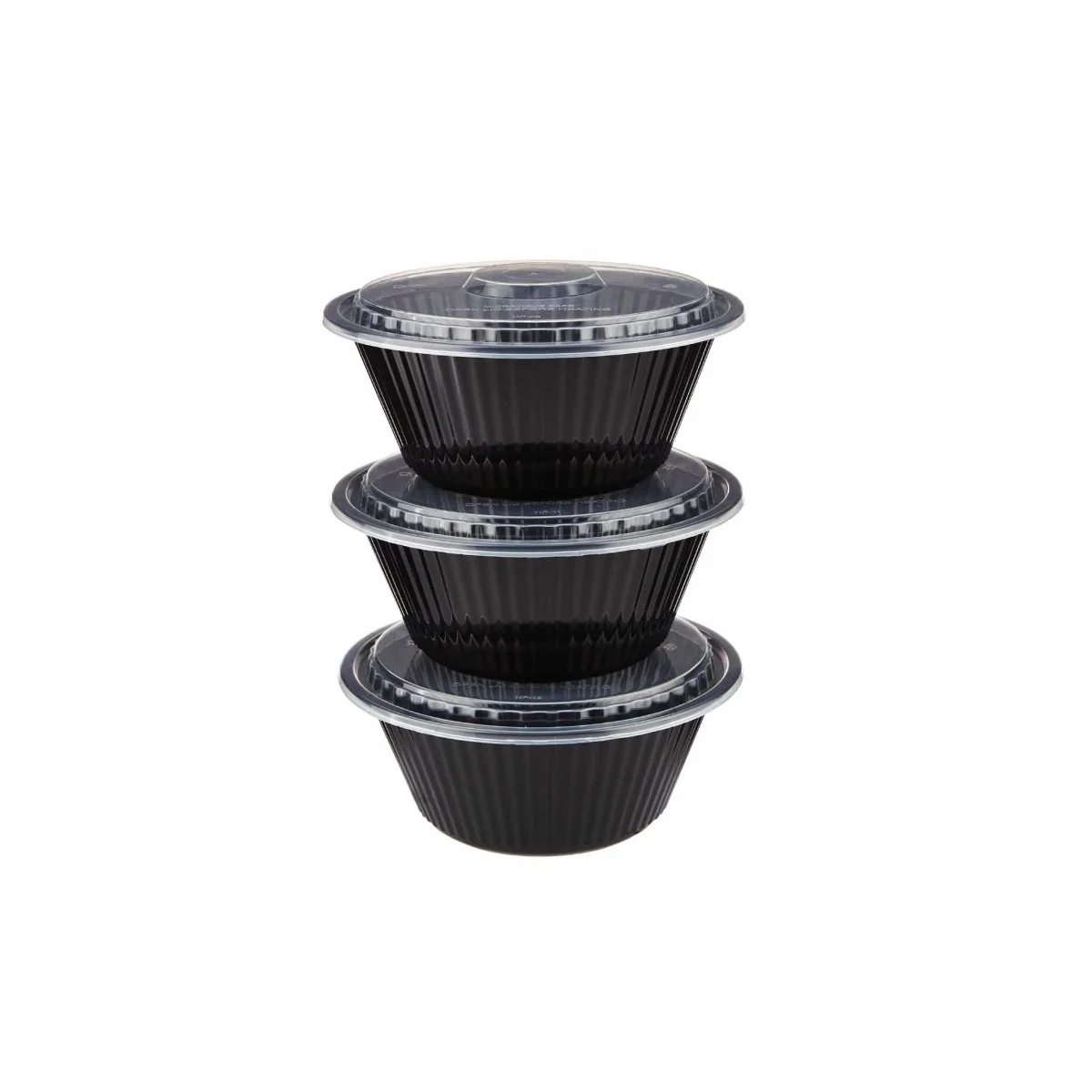 Black Base Heavy Duty Round Container x 300 Pieces - Image 13