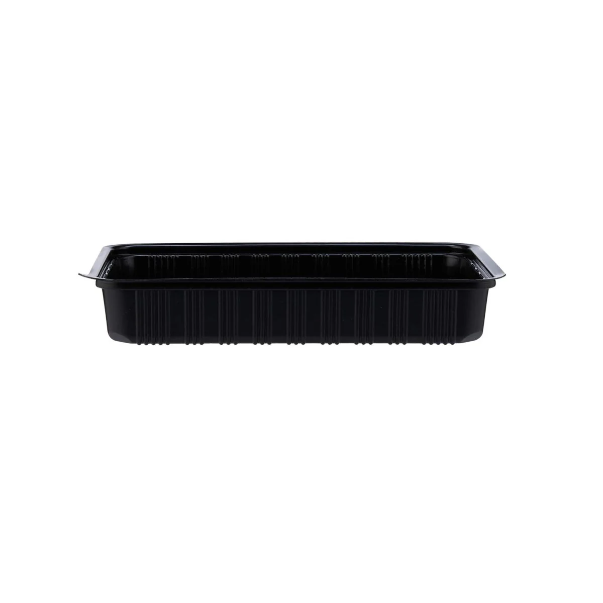 Black Base Rectangle Container With Lid 100 Pieces - Image 2