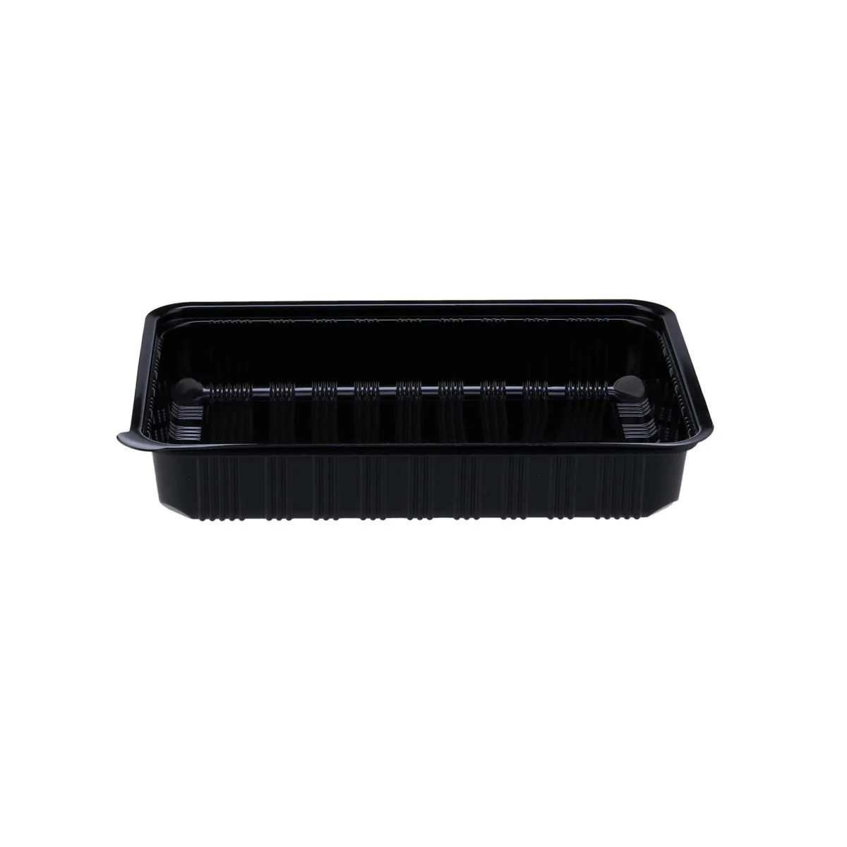 Black Base Rectangle Container With Lid 100 Pieces - Image 3