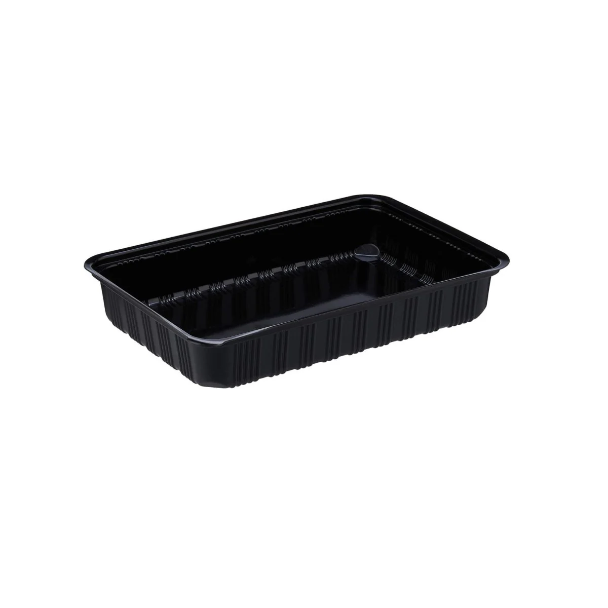 Black Base Rectangle Container With Lid 100 Pieces - Image 4