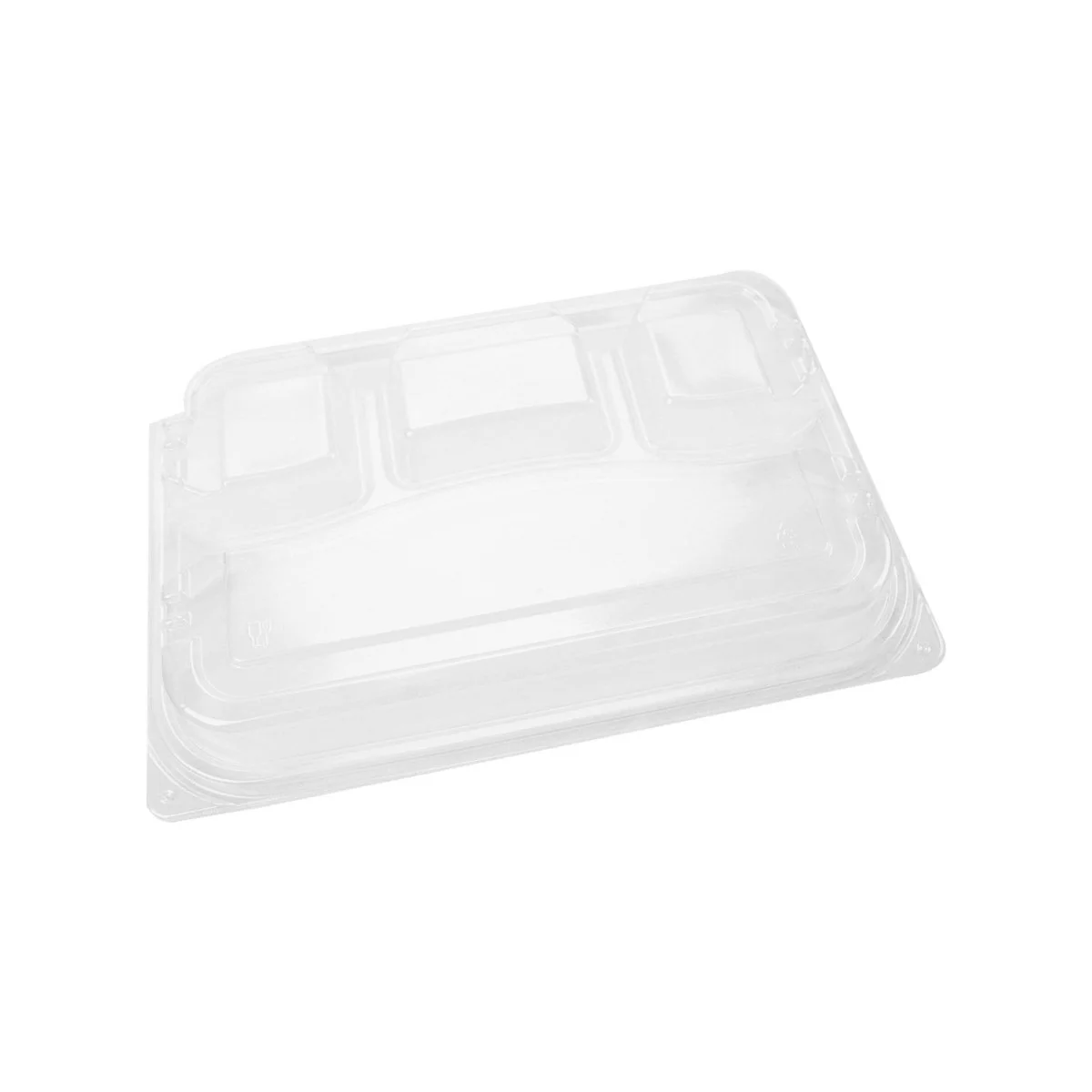 Black Base Rectangular 4-Compartment Container 200 Pieces - Image 6