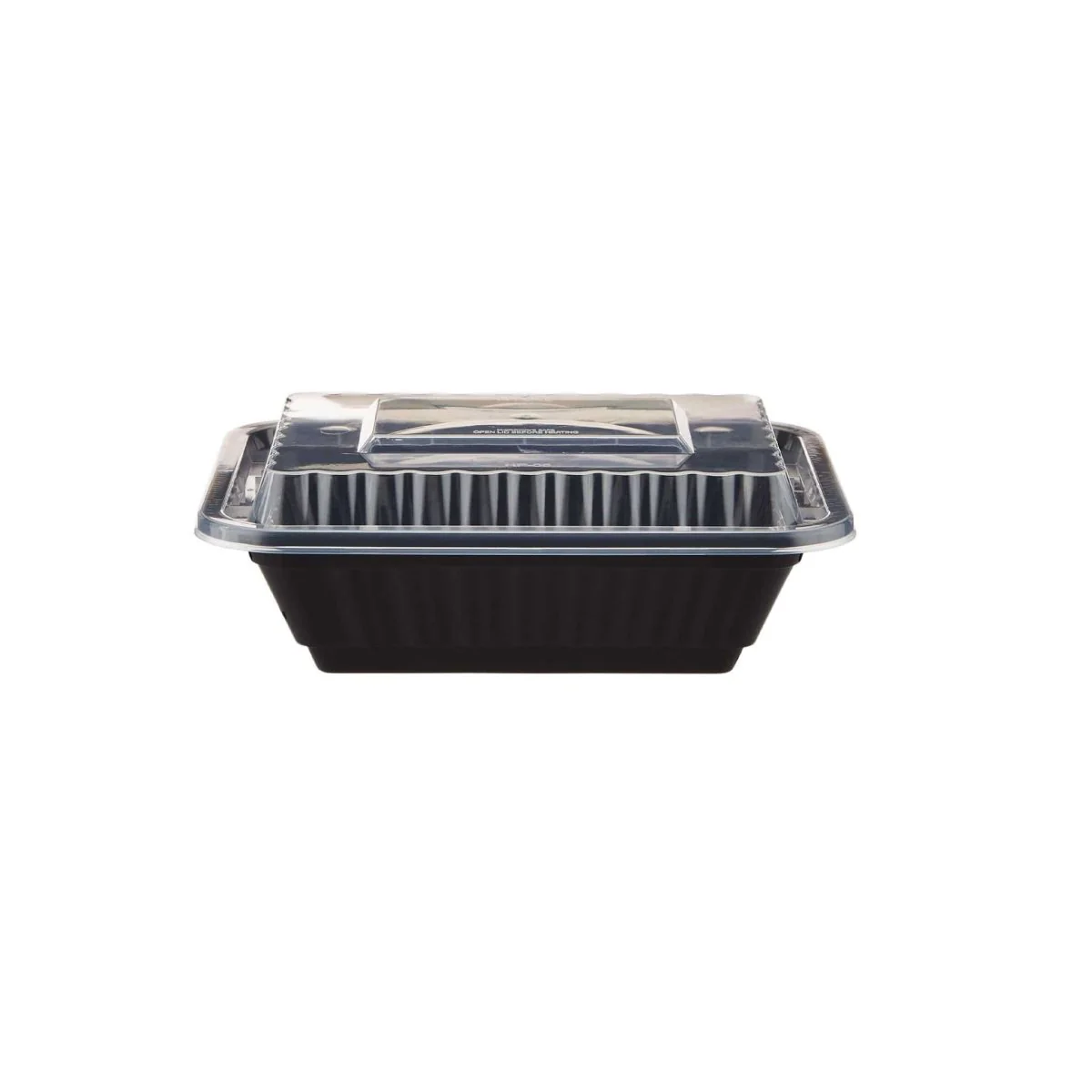 Black Base Rectangular Container 12 Oz 300 Pieces