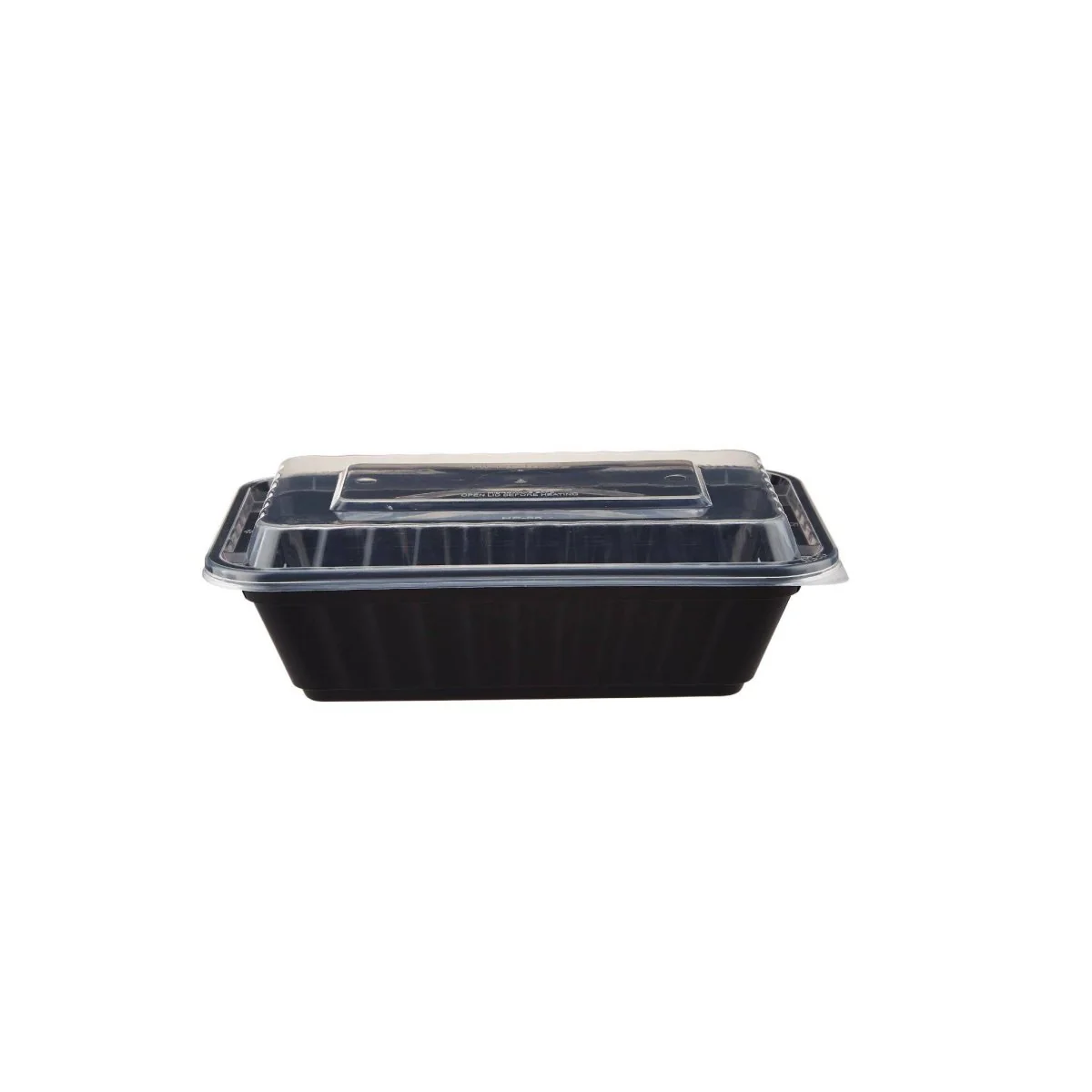 Black Base Rectangular Container 24 Oz 300 Pieces