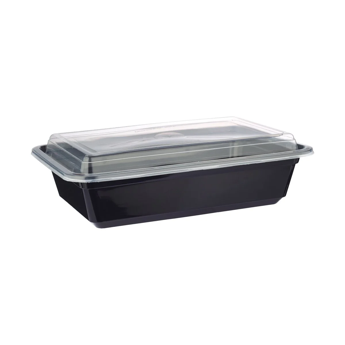 Black Base Rectangular Container With lid 5 Pieces - Image 15