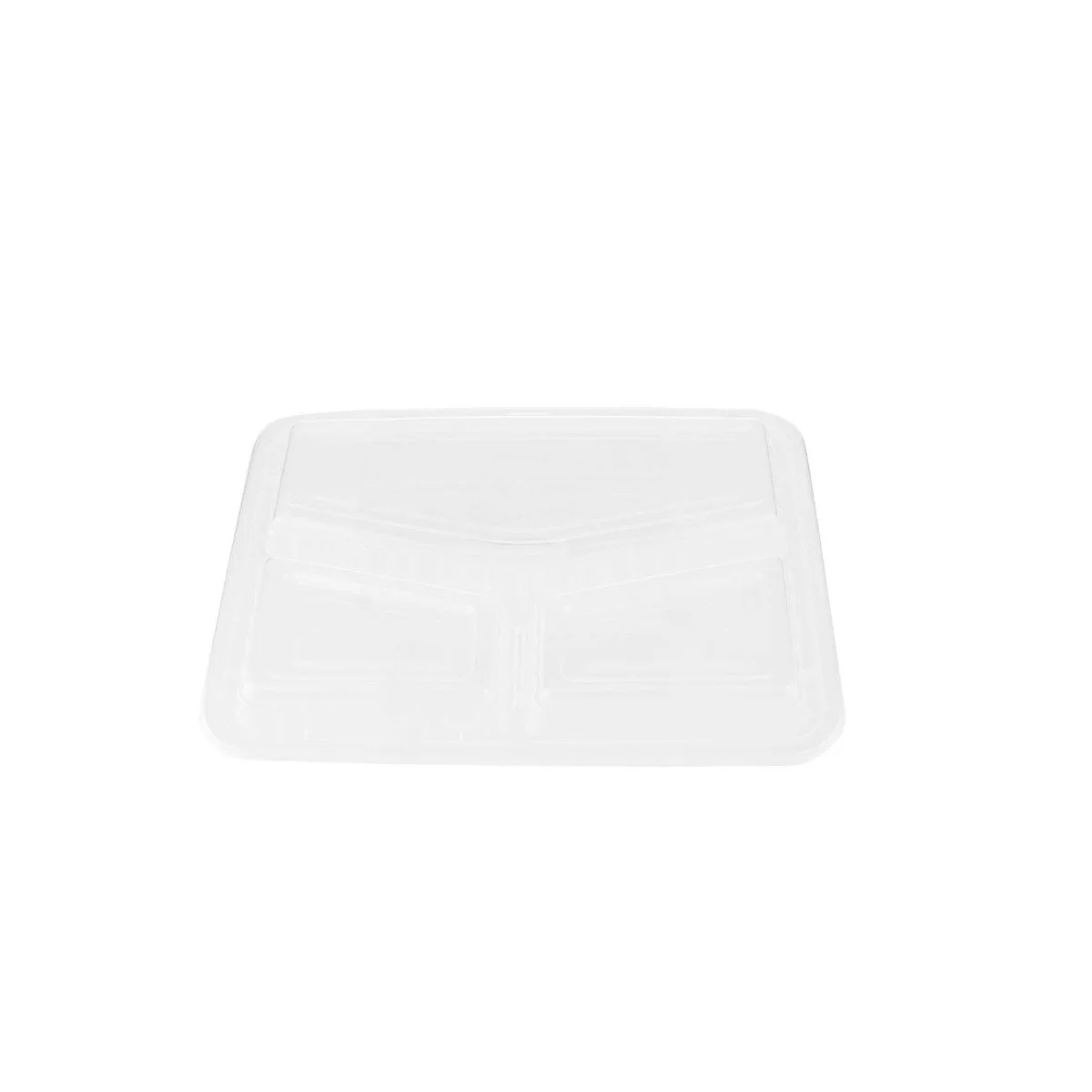 Black Base Rectangular Ribbed Container 3 Compartment 300 Pieces - Image 7