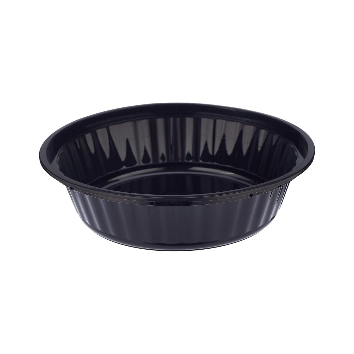Black Base Round Container 32 Oz with Lids 150 Pieces - Image 2