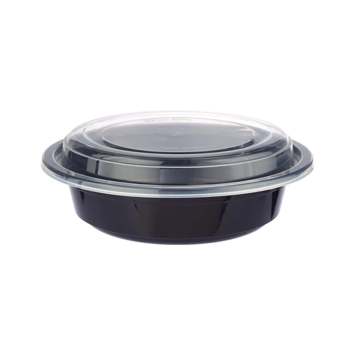 Black Base Round Container