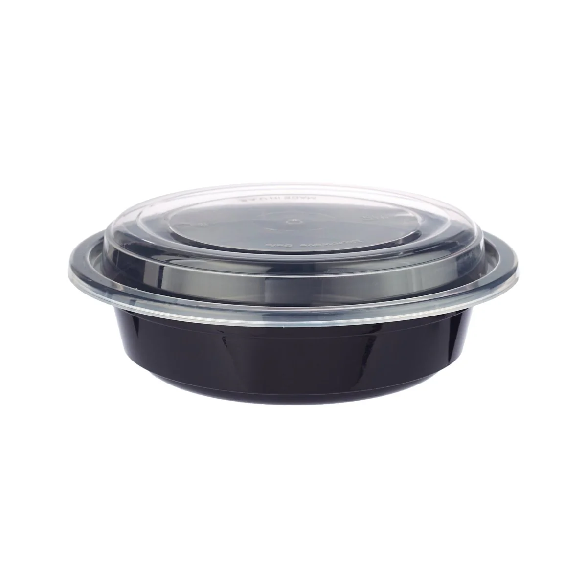 Black Base Round Container With lid 5 Pieces - Image 2