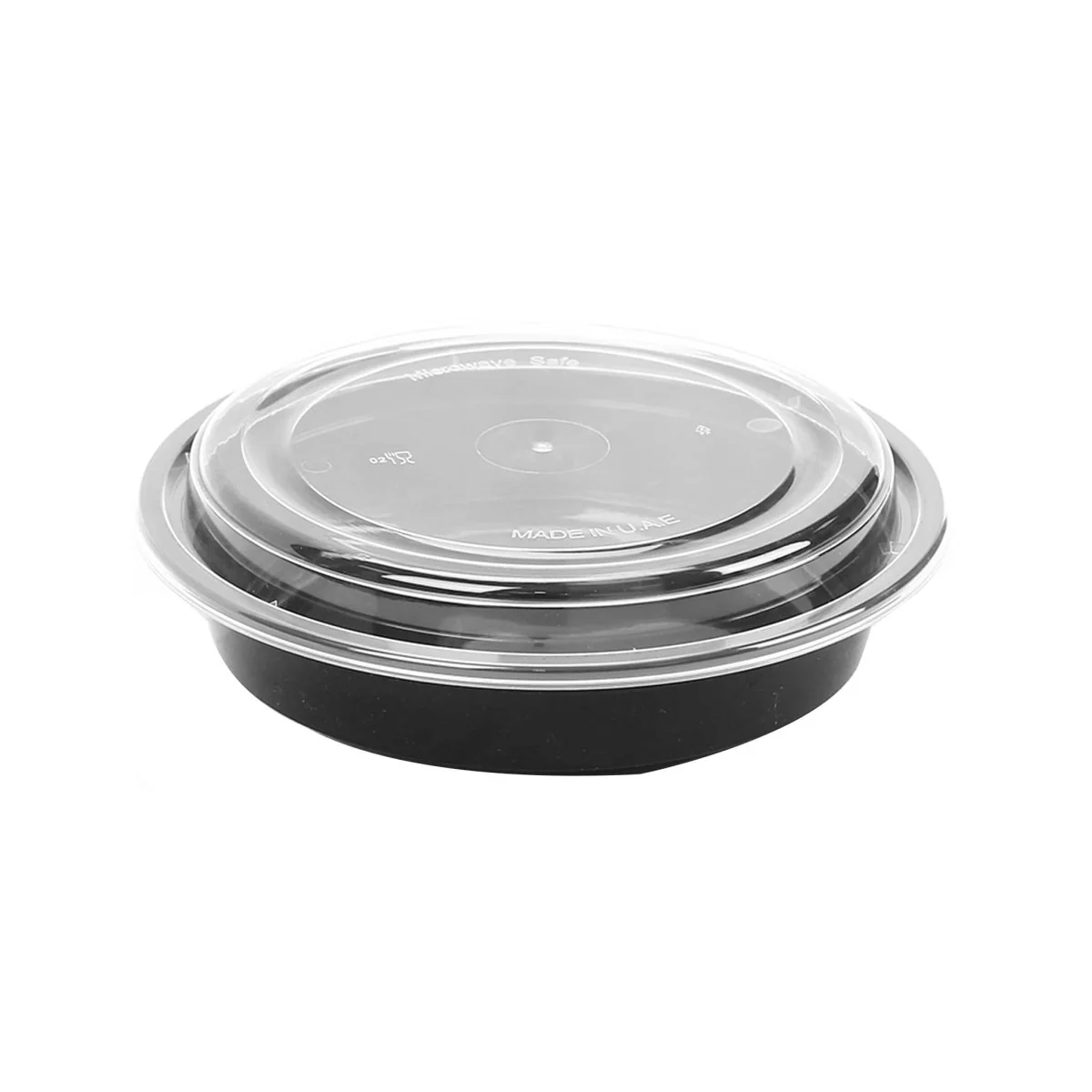 Black Base Round Container With lid 5 Pieces - Image 6