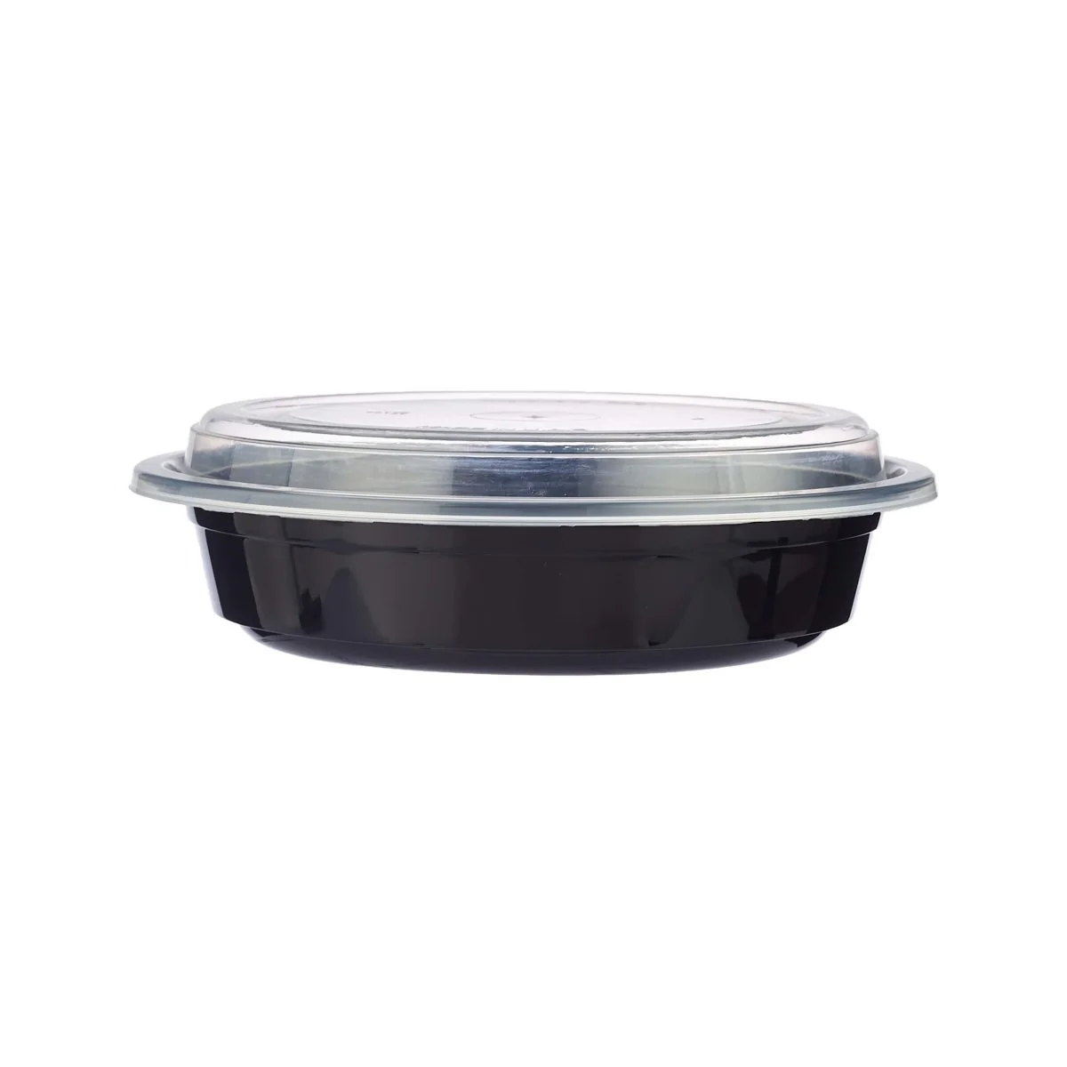 Black Base Round Microwavable Container with  Lid - Image 10