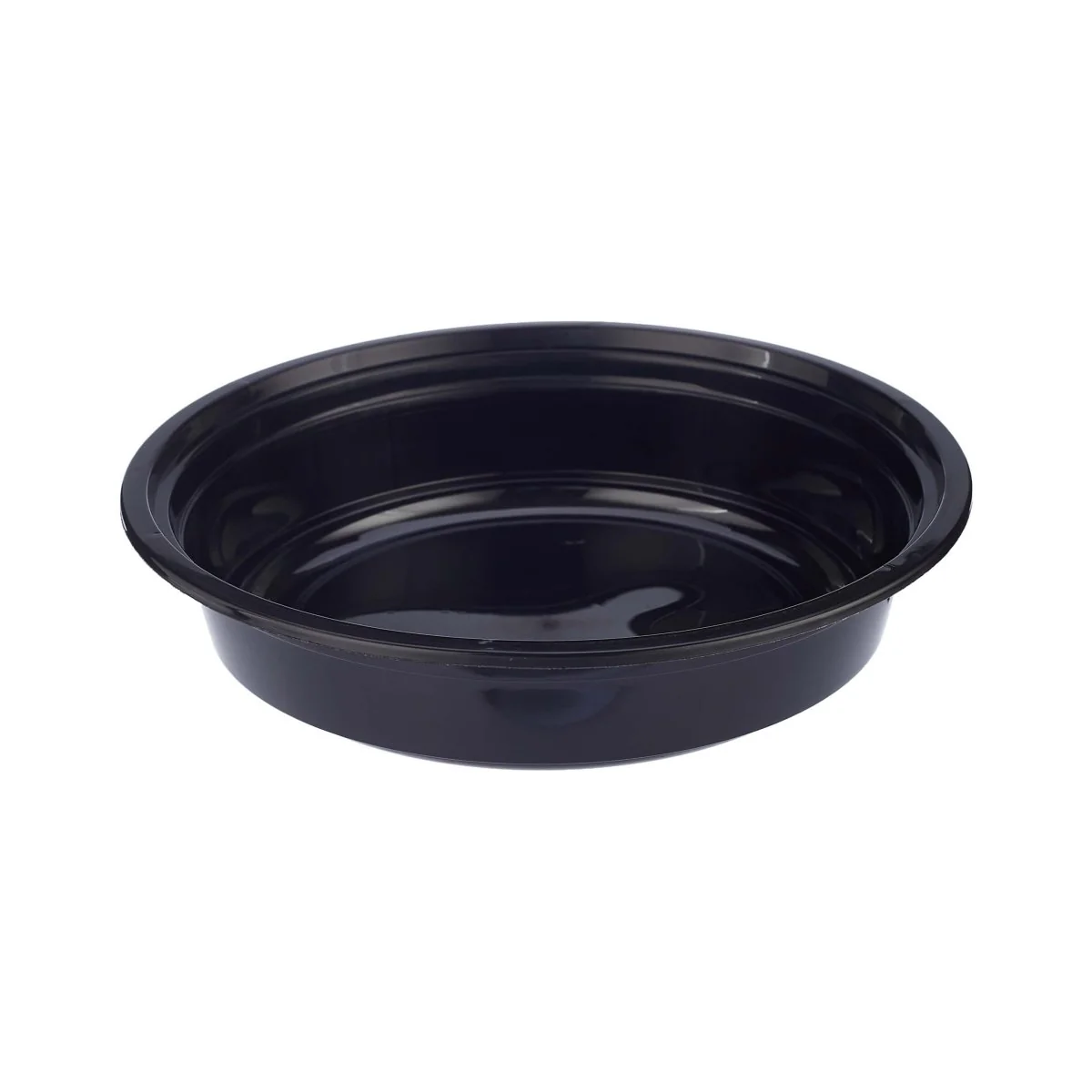 Black Base Round Microwavable Container with  Lid - Image 7