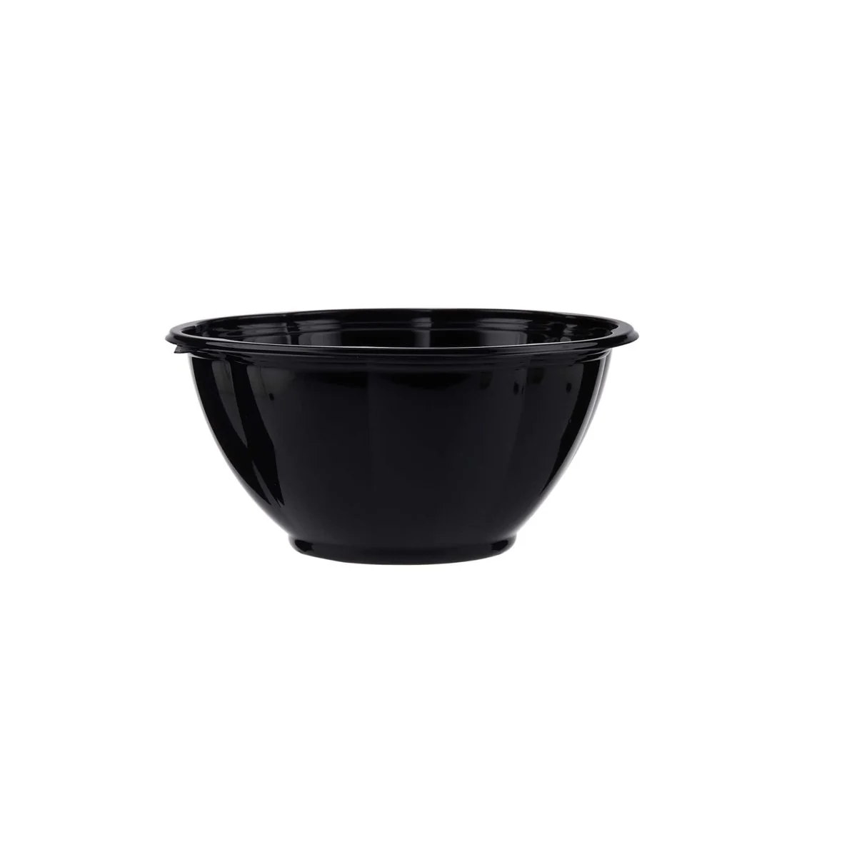 Black Base Round Salad Bowl With Clear Lid - Image 13