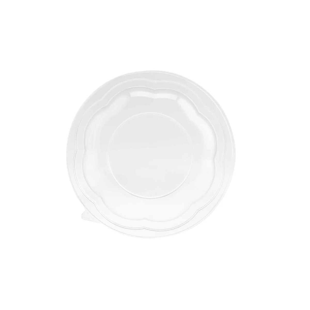 Black Base Round Salad Bowl With Clear Lid - Image 17