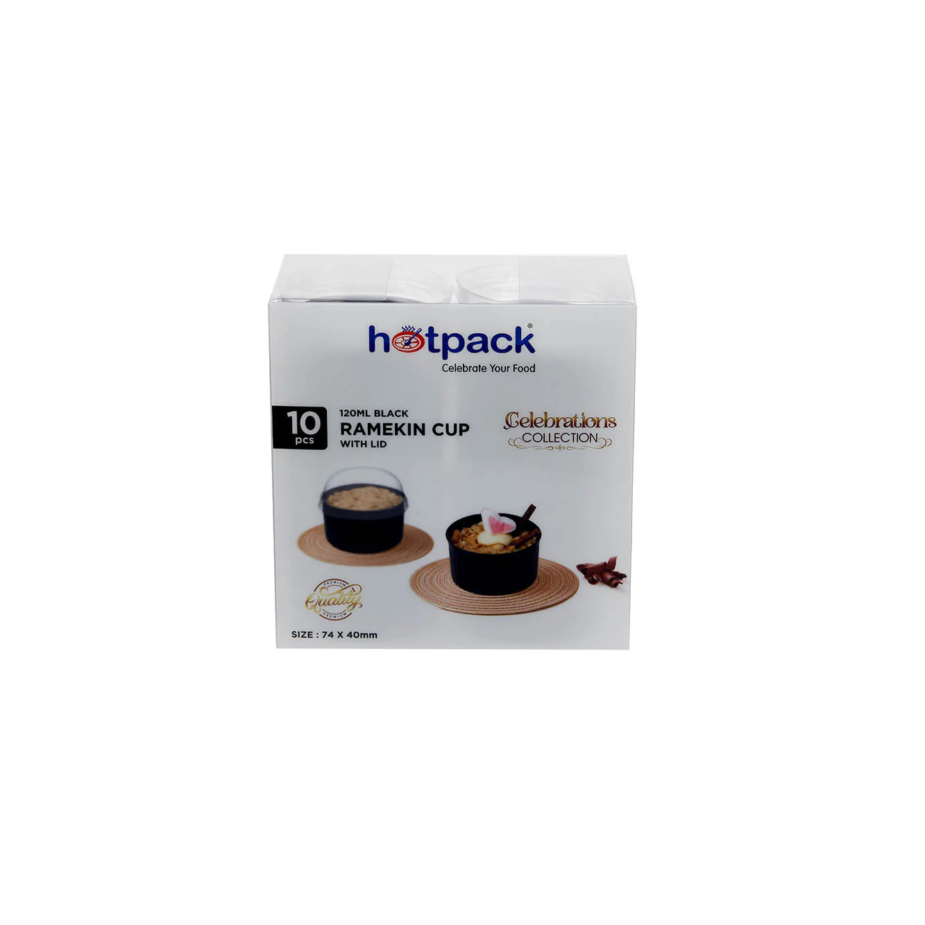 Black Ramekin Cup With Lid - Image 8