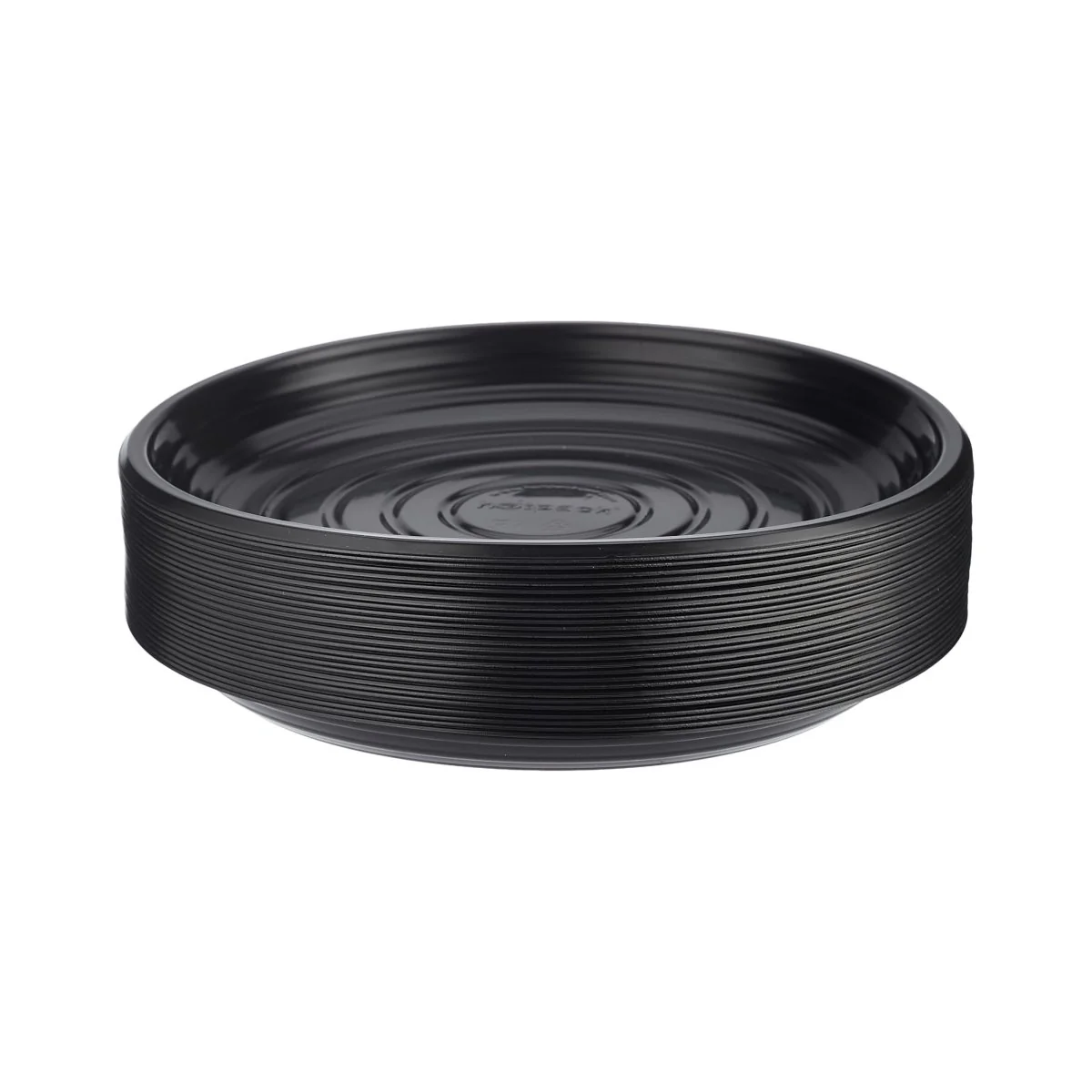 Black Round Microwave Safe Plate - Image 2